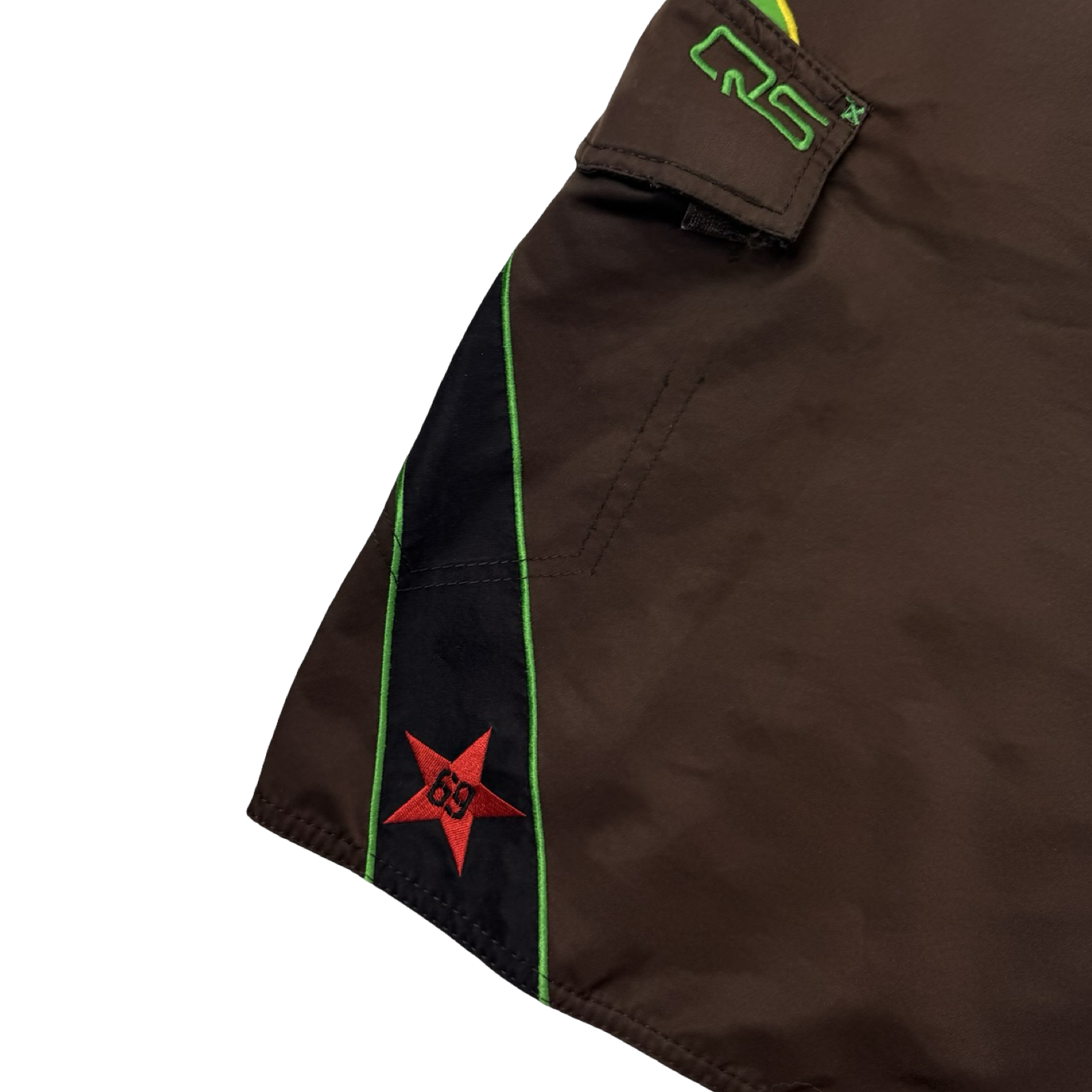 Vintage Y2K Quiksilver ‘69’ Surf Board Shorts Brown
