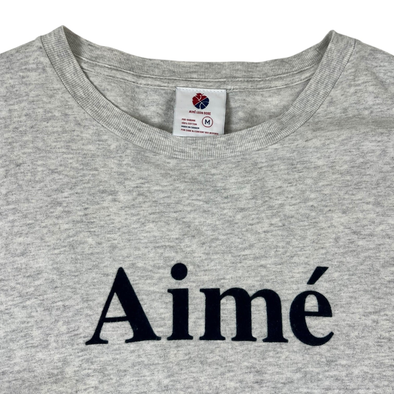 Aimé Leon Dore Logo T-Shirt Cotton Grey