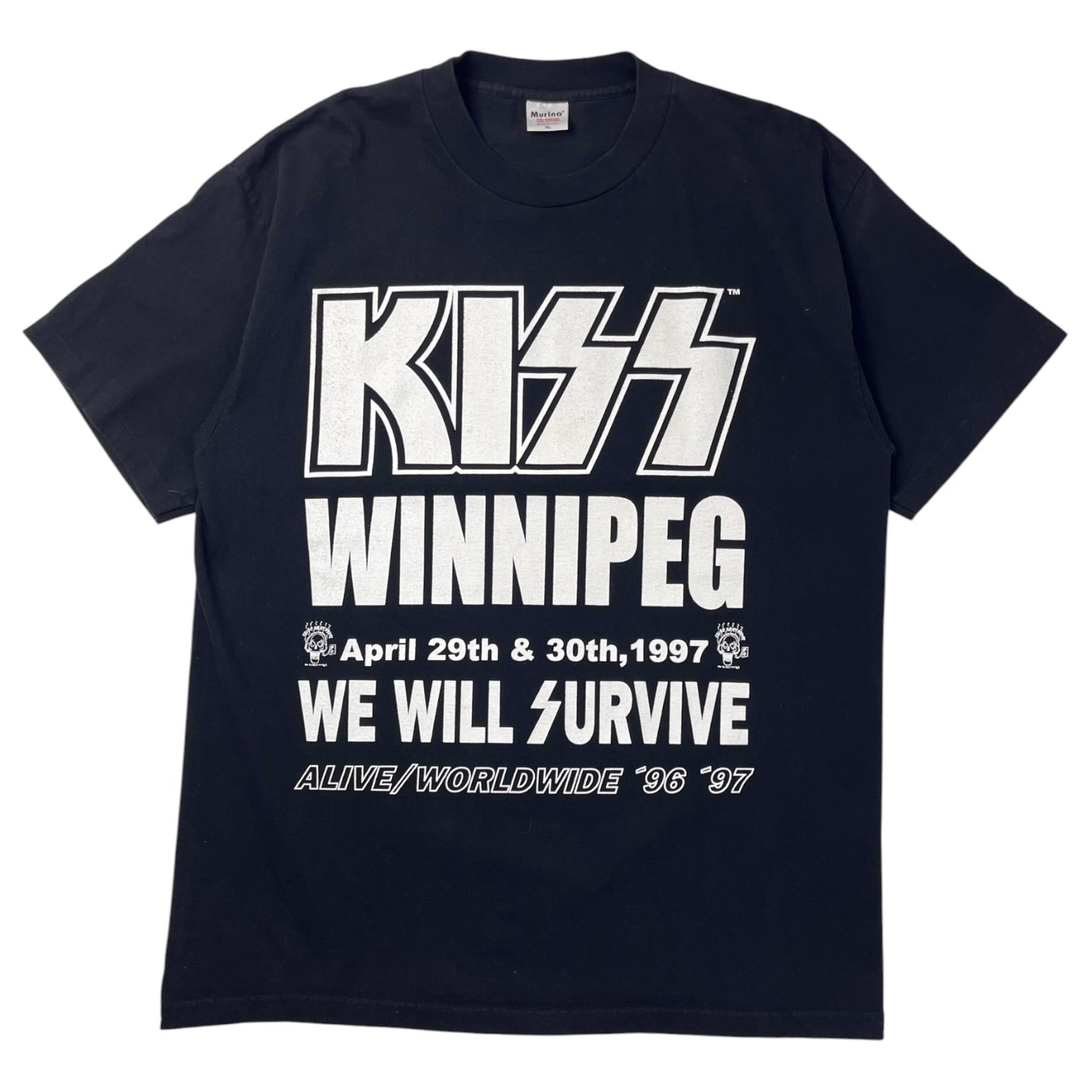 1997 Kiss “The Hottest Band In The World” Winnipeg Tour -Shirt