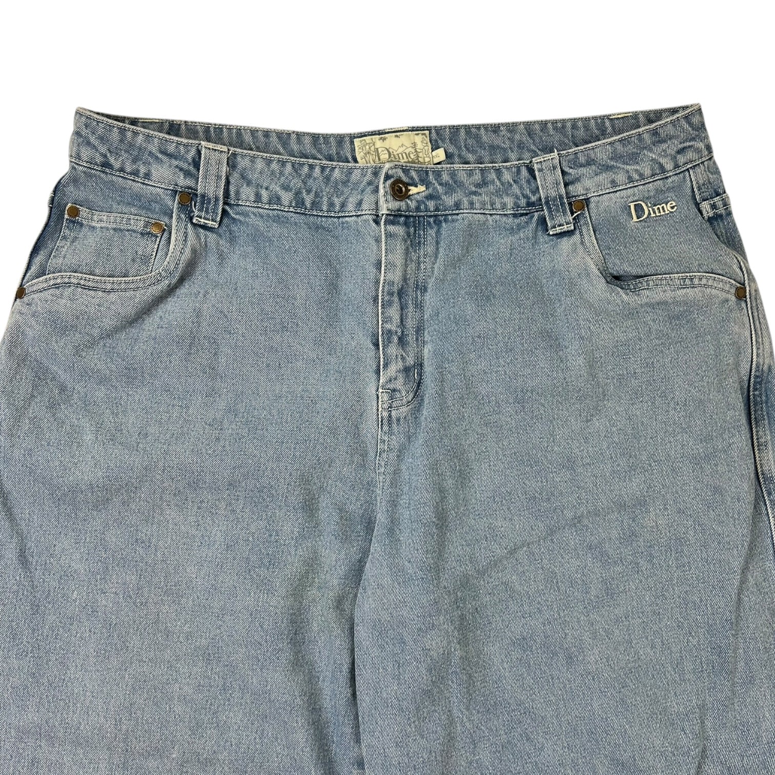 Dime Classic Relaxed Denim Pants Washed Blue