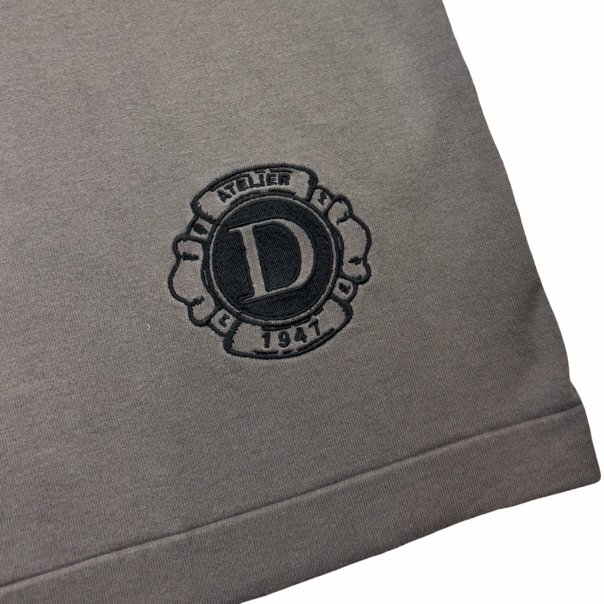 Christian Dior Couture Flocked T-Shirt  Charcoal Grey