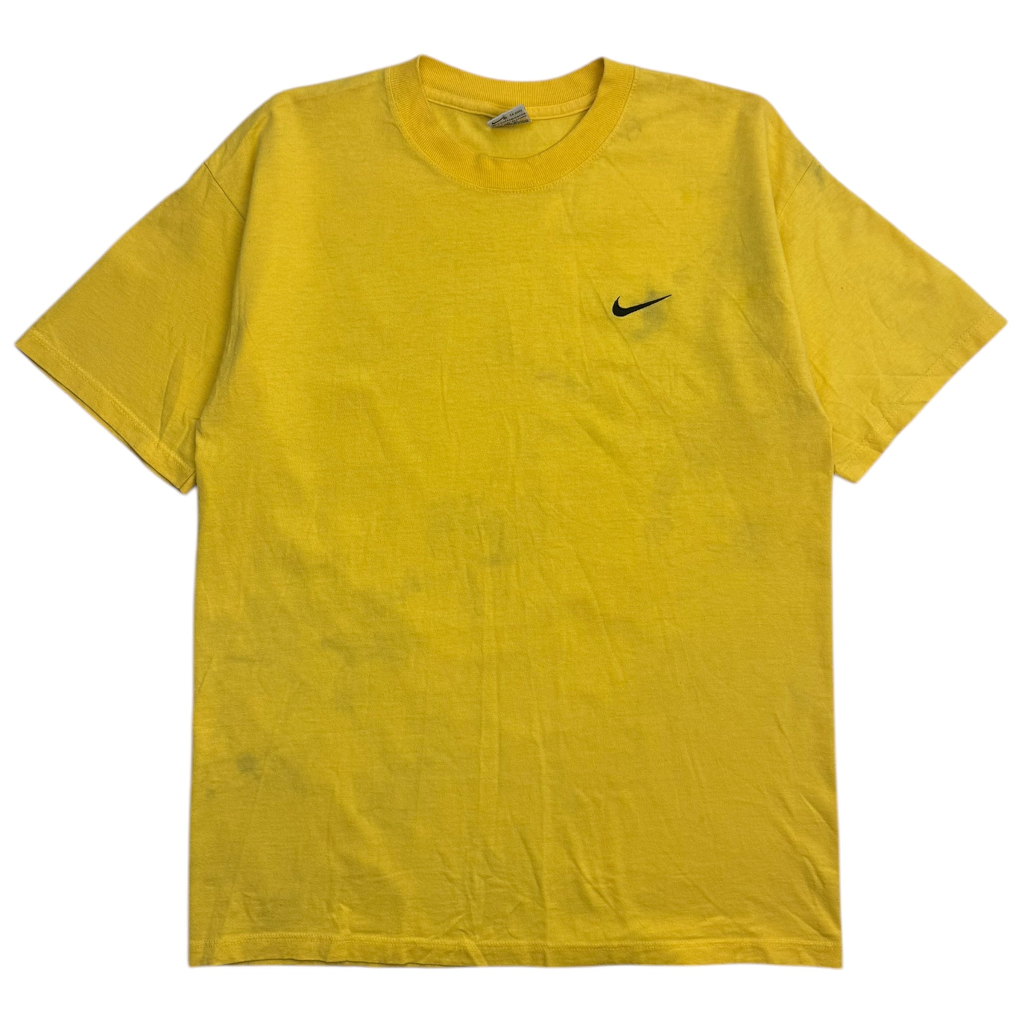 Vintage Nike Side Swoosh T-Shirt Yellow