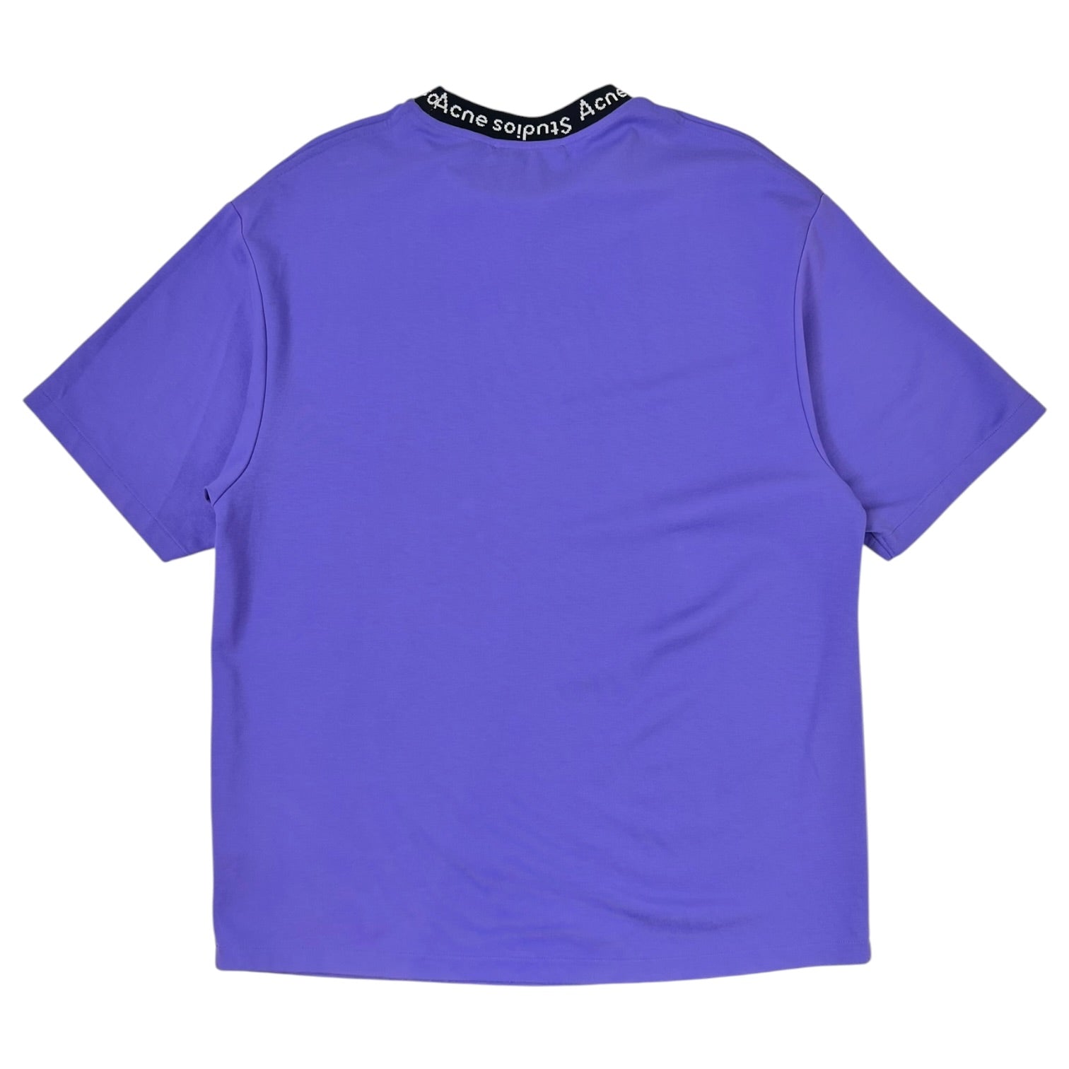 Acne Studios Extorr Logo Trimmed Cotton Jersey T-shirt Purple