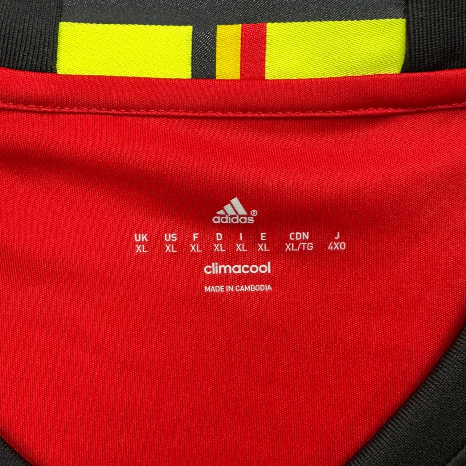 2016 Adidas Belgium Home Jersey