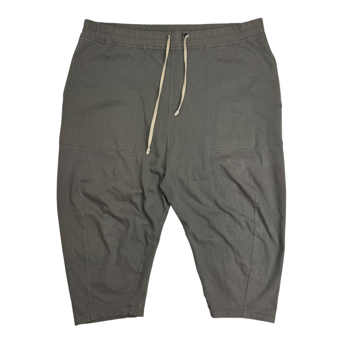 Rick Owens DRKSHDW Drop Crotch Cropped Shorts Dust