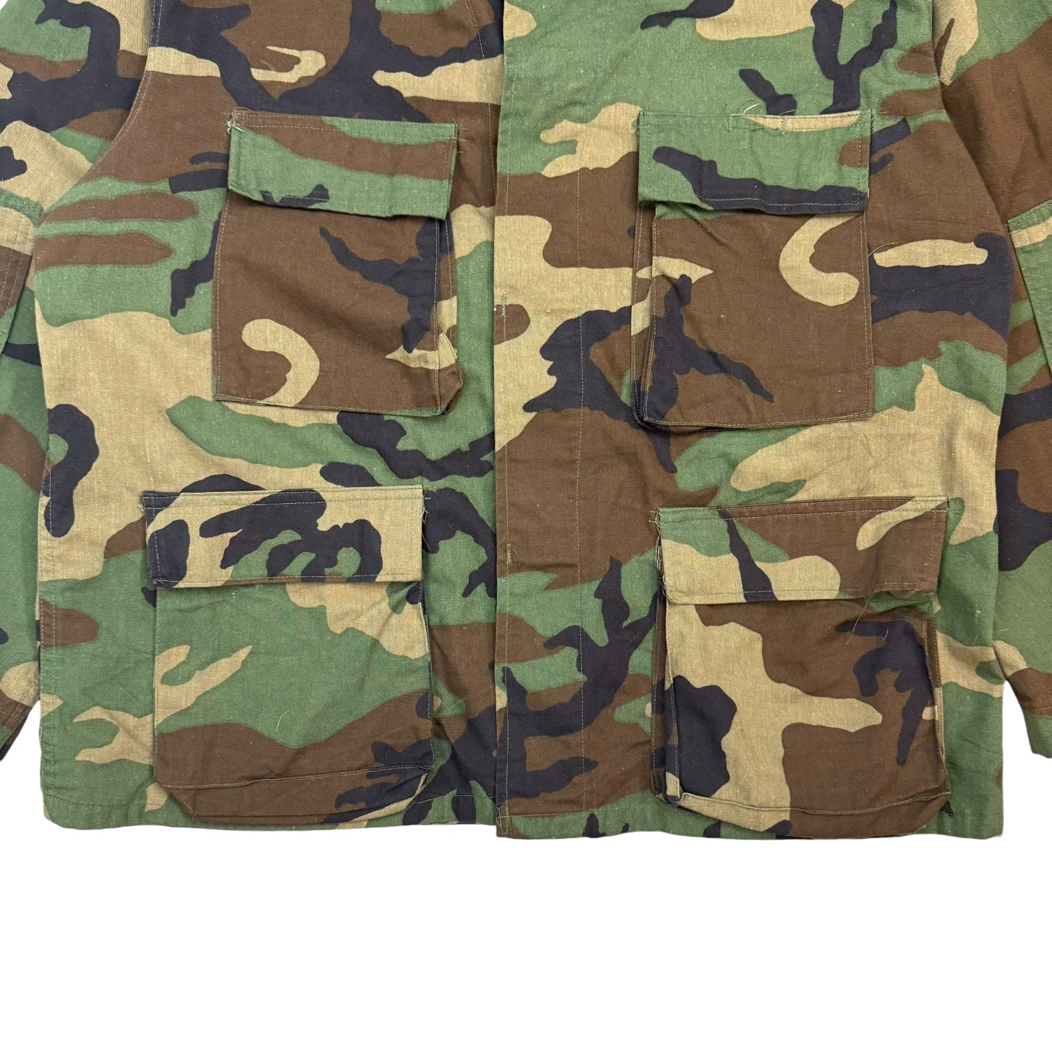Vintage Army Jacket Woodland Camo