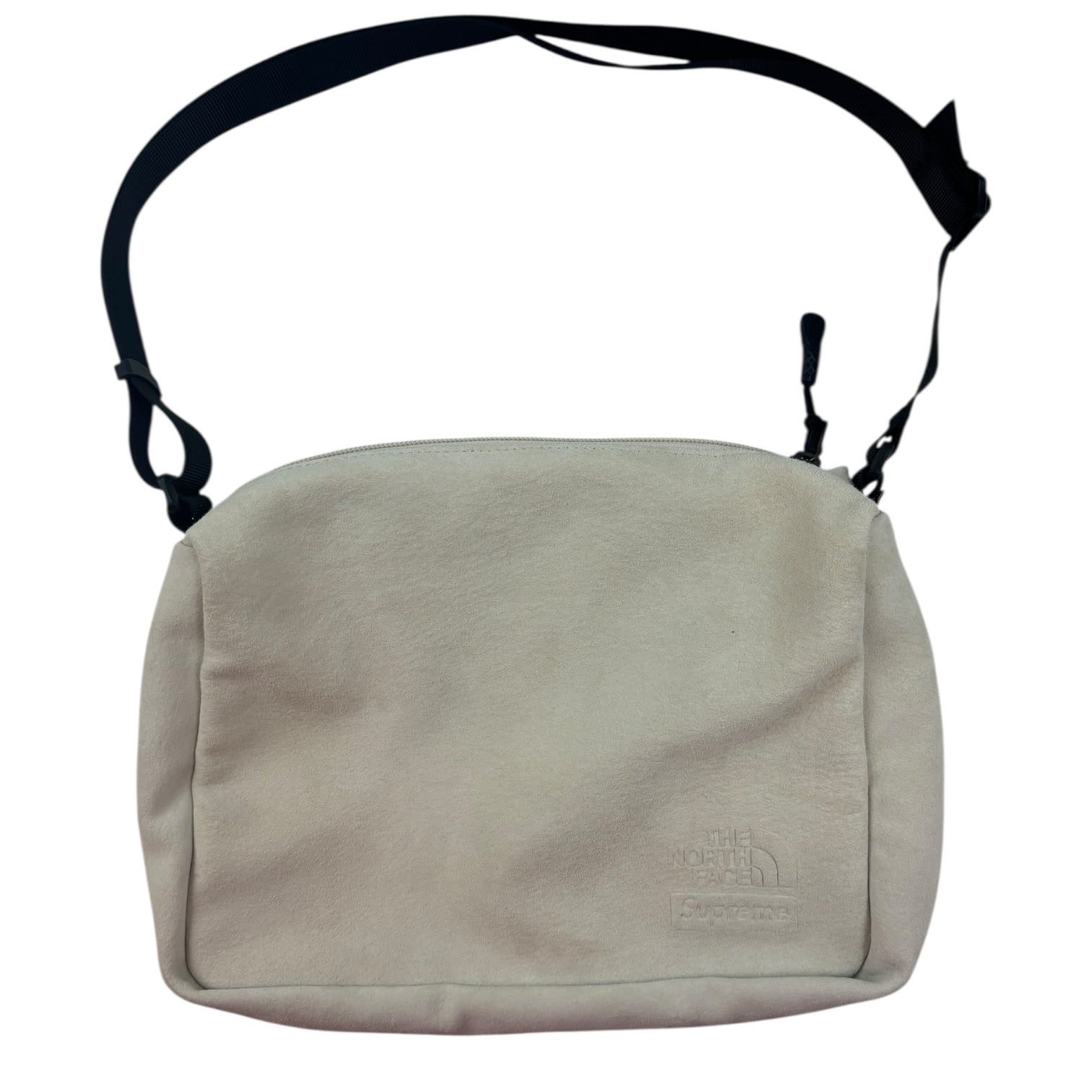 Supreme x The North Face Suede Shoulder Bag Stone
