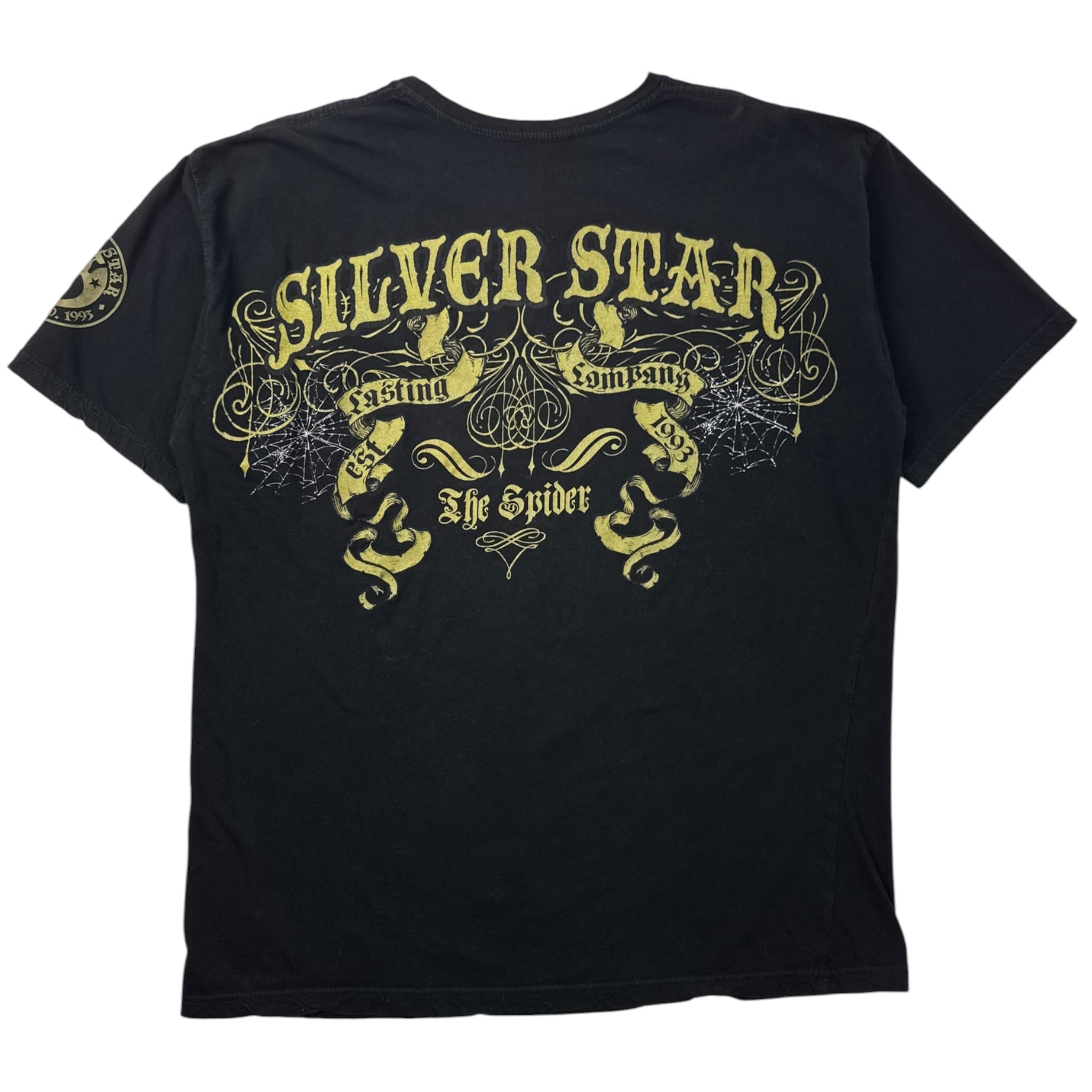 Y2K Silver Star ‘The Spider’ Cyber T-Shirt