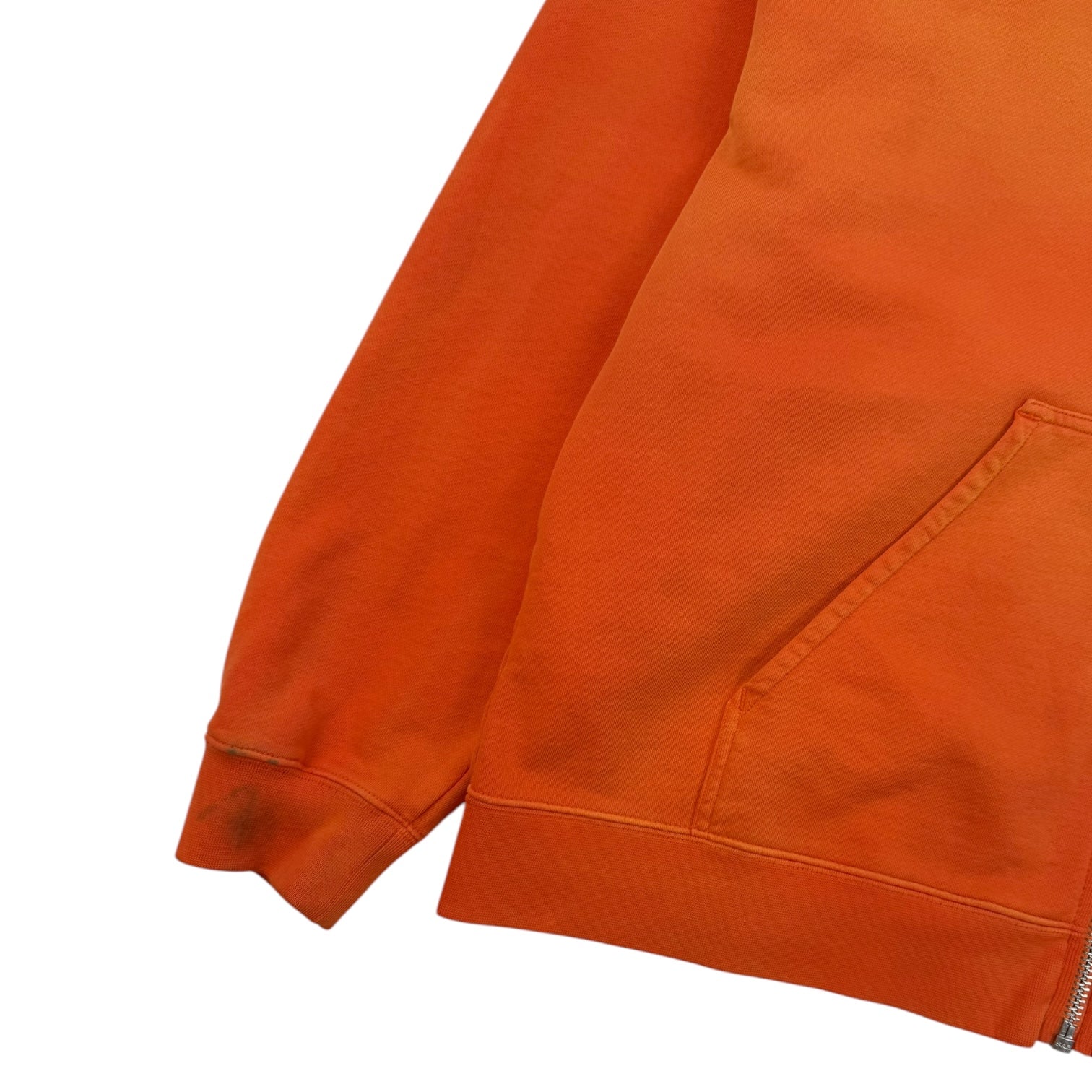 Études Stencil Zip Up Hoodie Orange