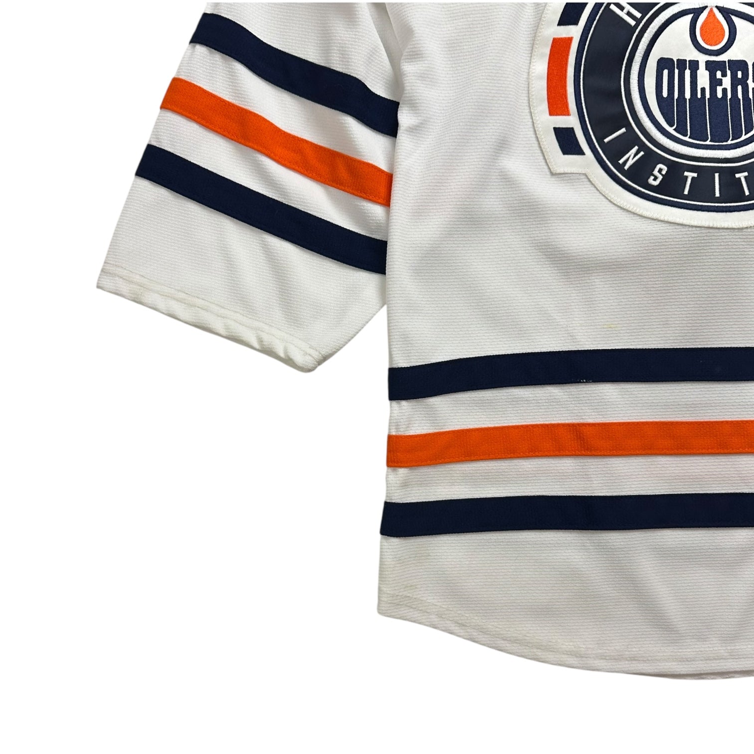 Vintage Edmonton Oilers Hockey Institute Goalie Jersey White