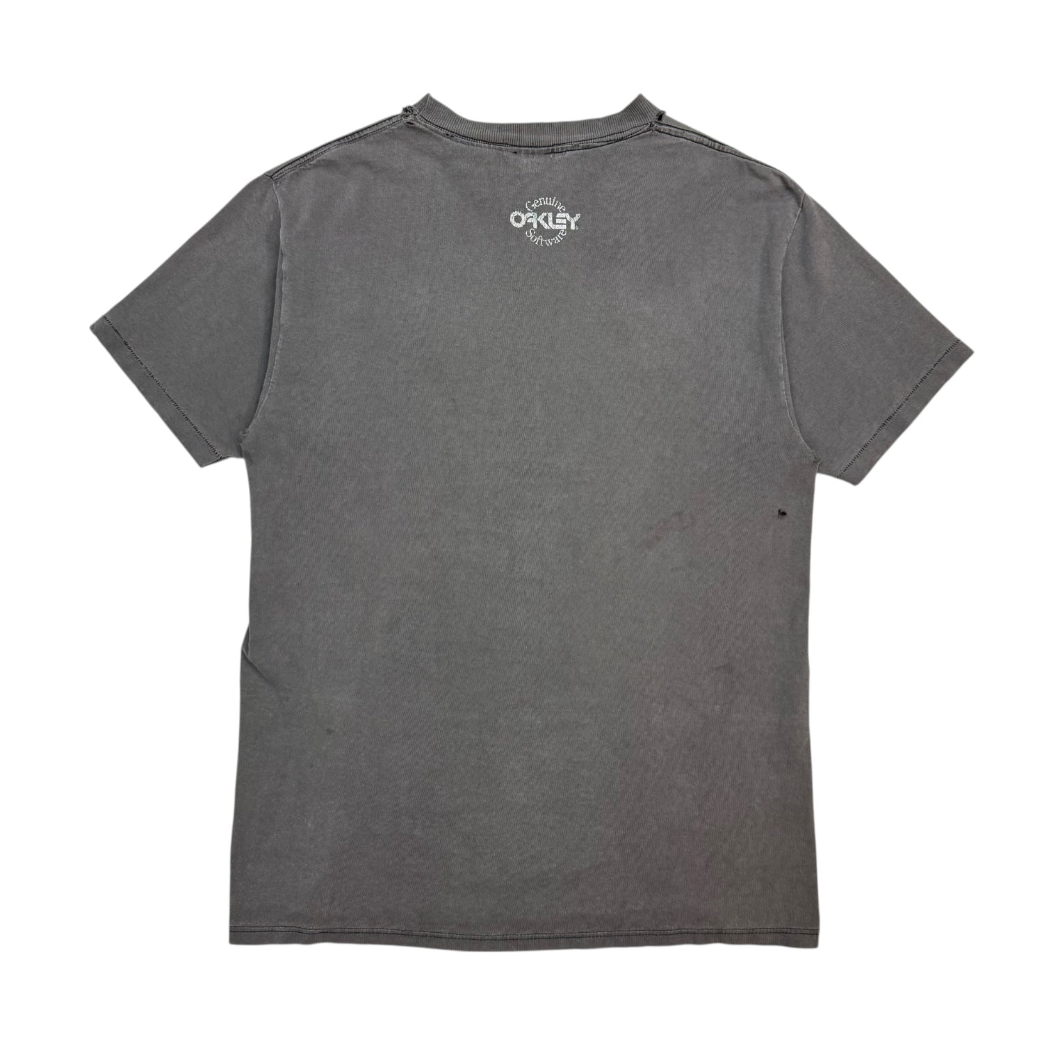 Vintage Oakley Thermonuclear Protection Tee Faded Grey