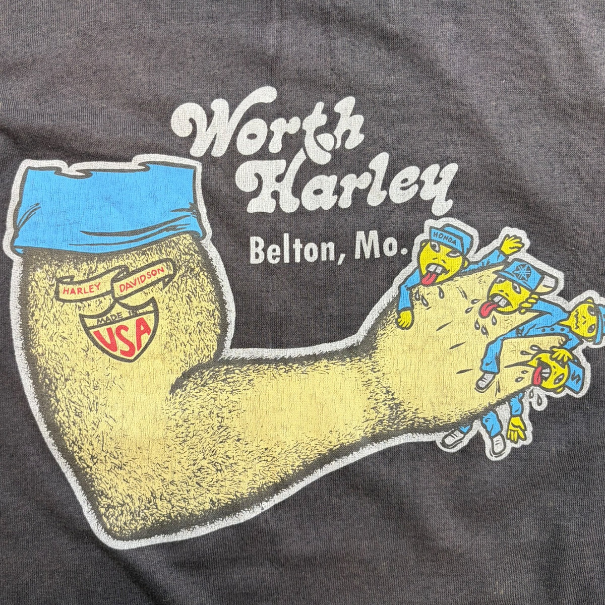 Vintage Harley Davidson “Worth” T-Shirt Grey