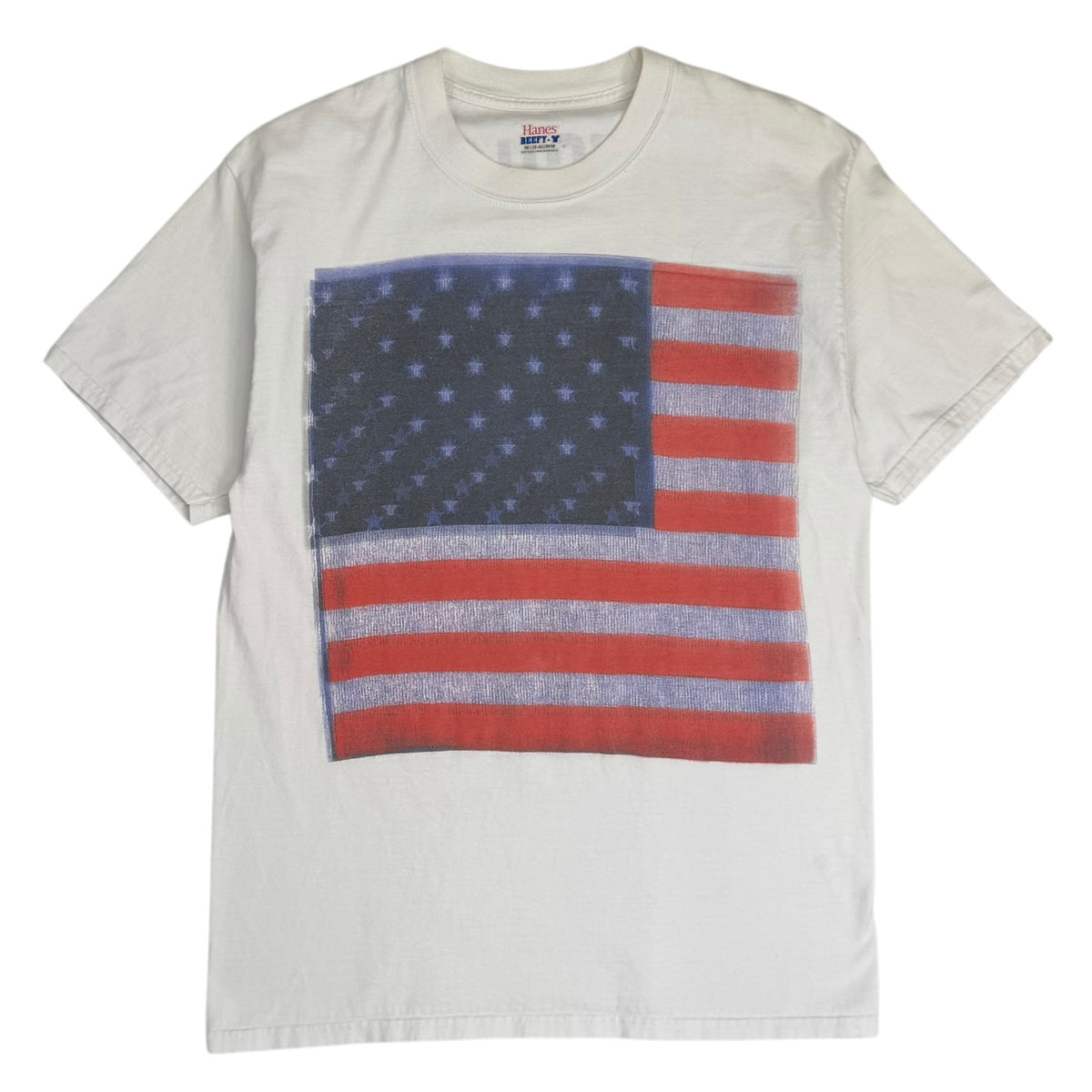 2011 Kanye West Jay-Z "Watch the Throne" Tour Flag Tee White