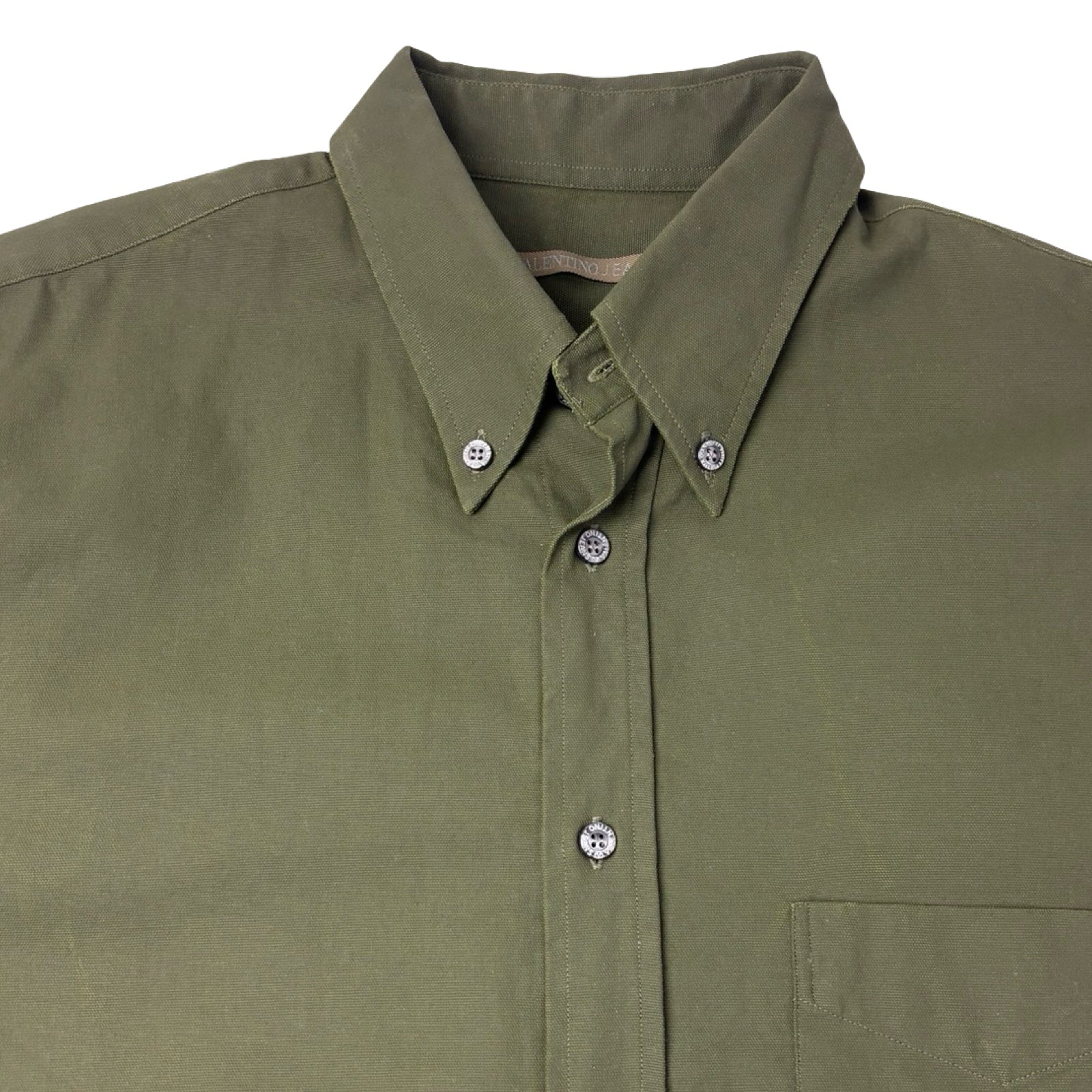 Valentino Jeans Button-Down Olive Green