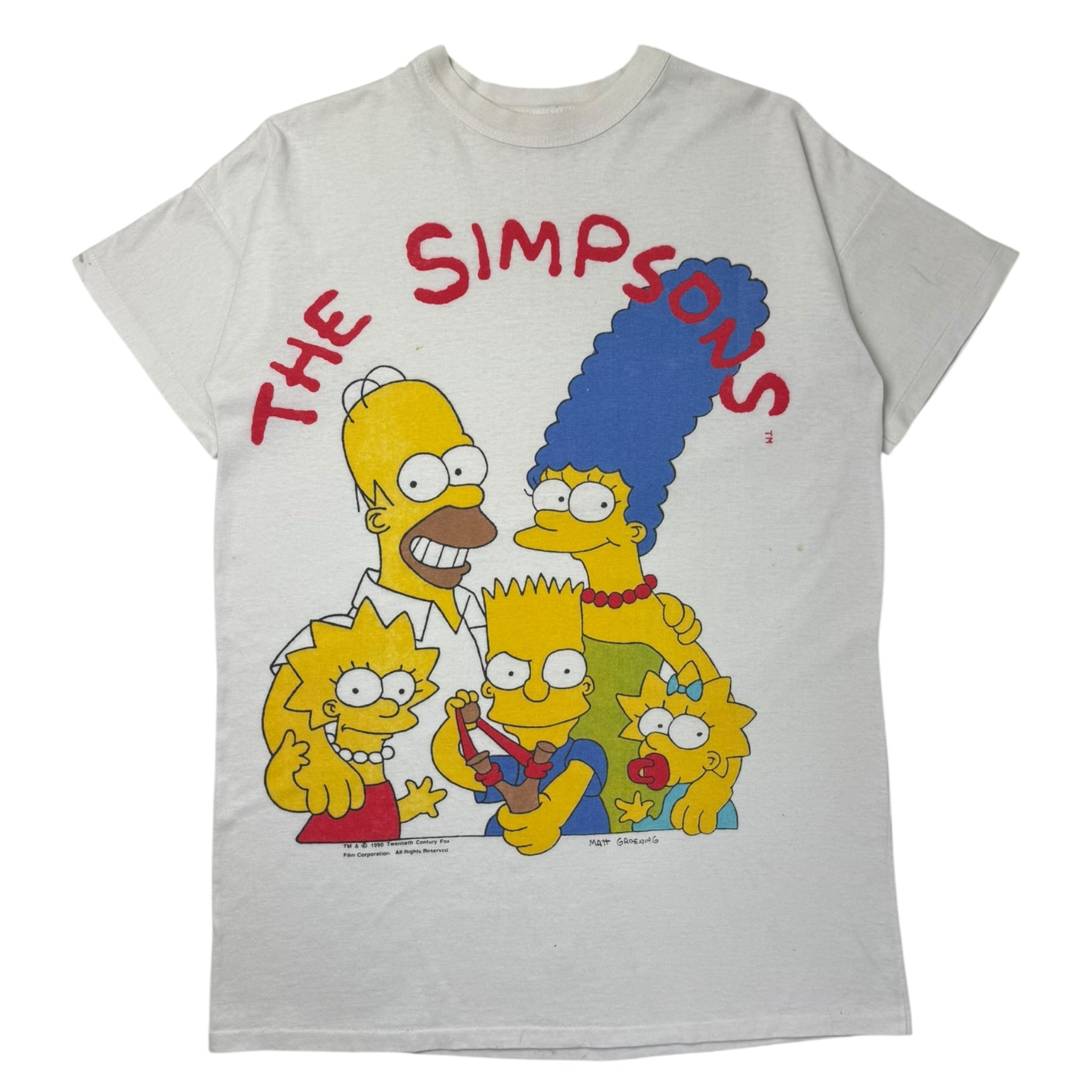 1990 The Simpsons Family Portrait T-Shirt