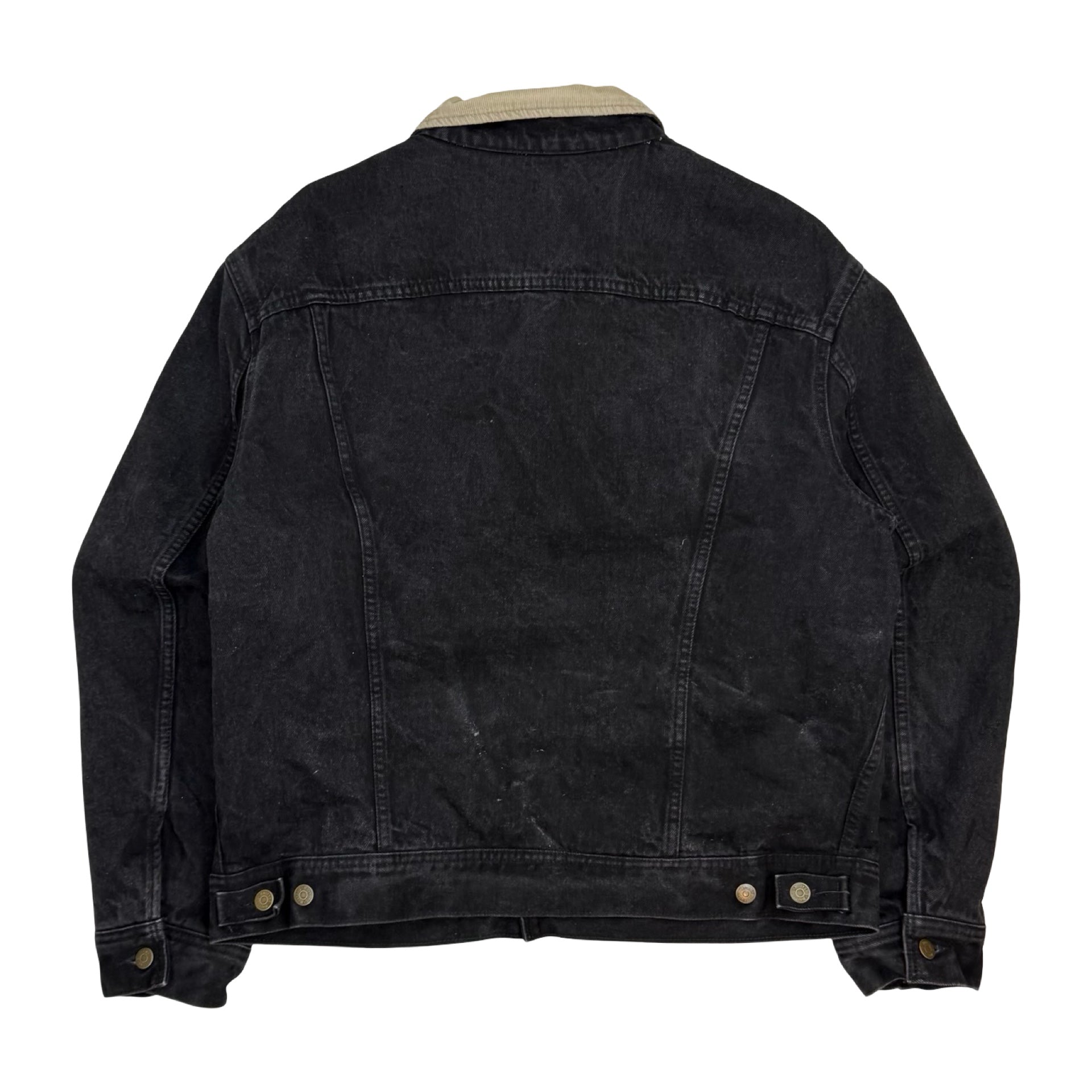 Vintage Mustang Stormrider Blanket Lined Denim Jacket Black