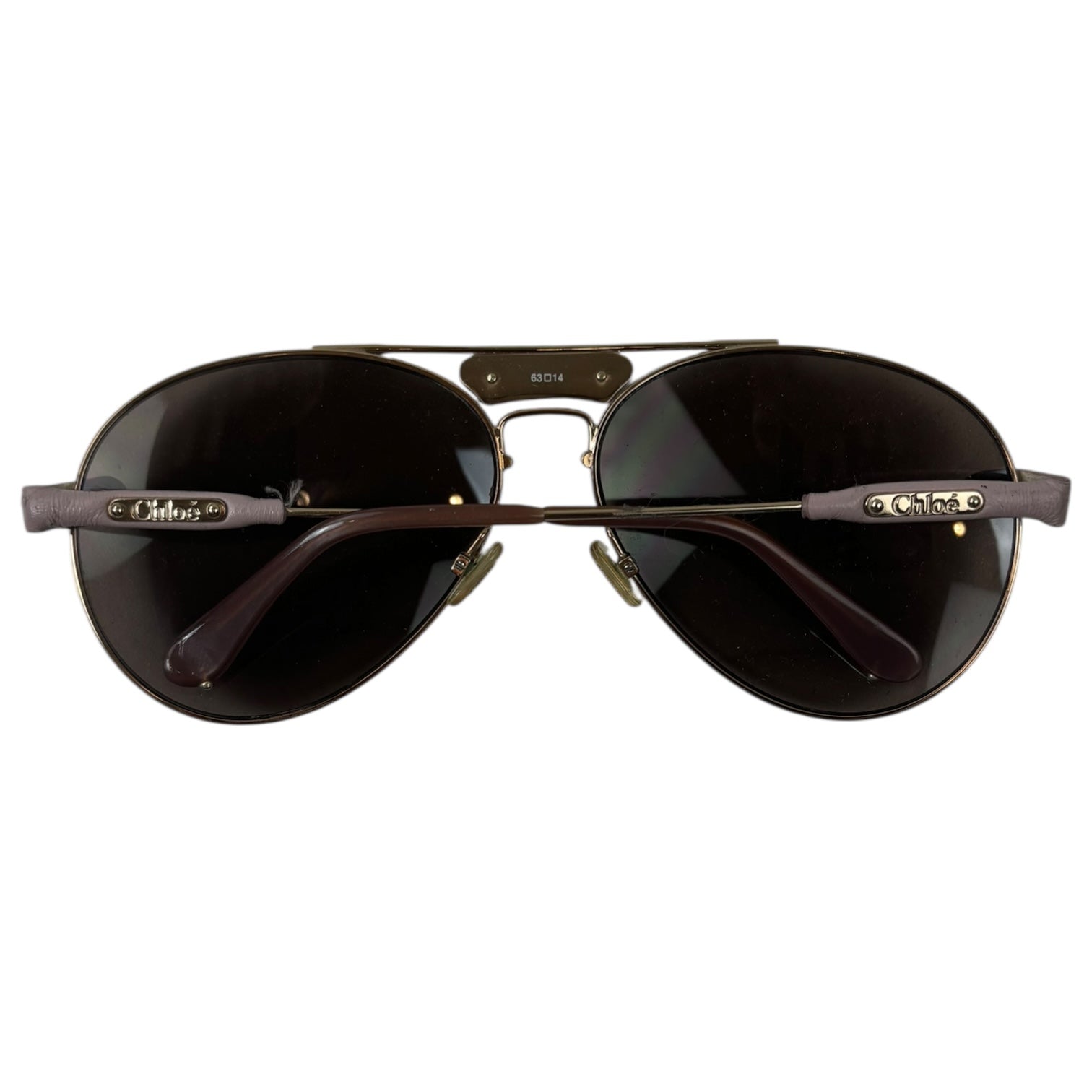 Chloe Aviator Sunglasses Pink/Gold