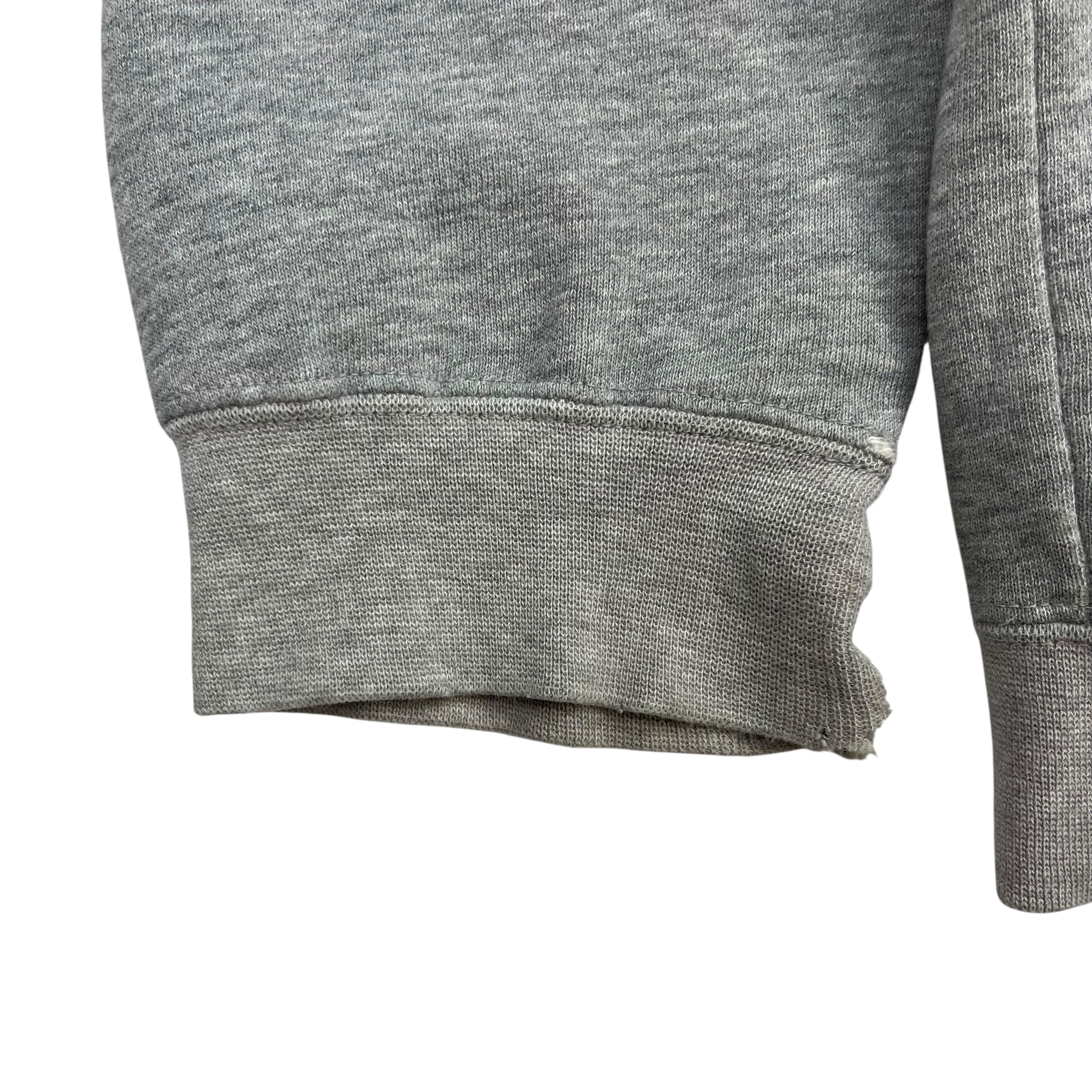 Vintage Nike Blue Swoosh Hoodie Grey