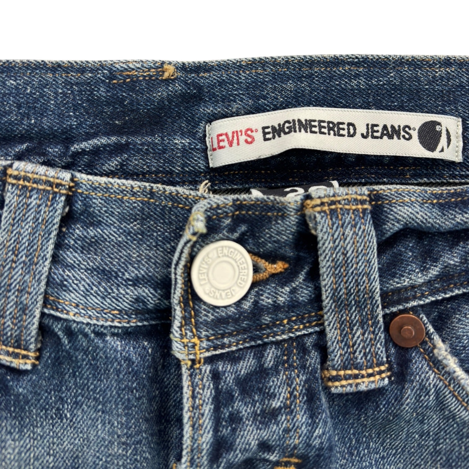 W) Y2K Levi's Engineered Jeans Twist Seam Denim