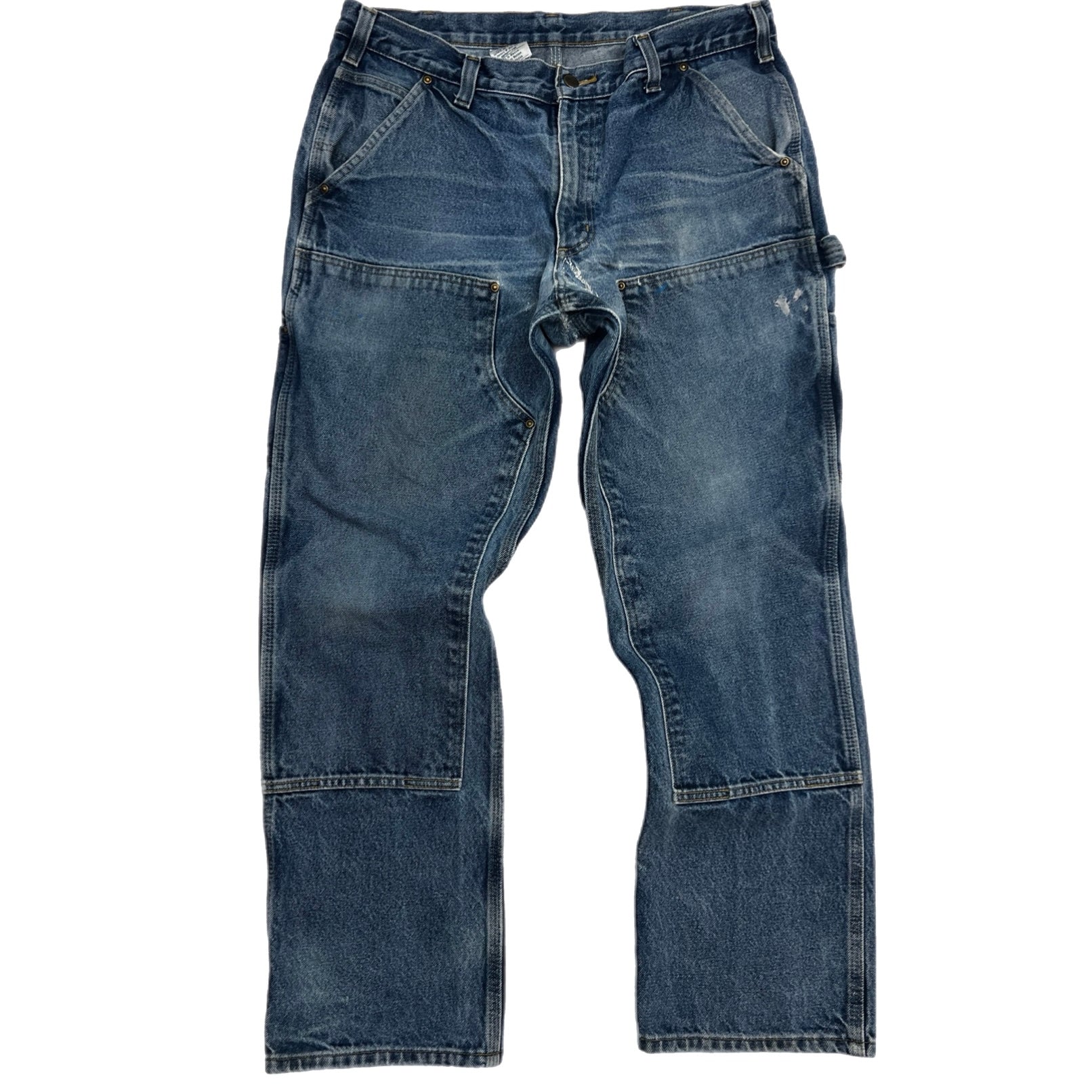 Vintage Carhartt Washed Denim Double Knee
