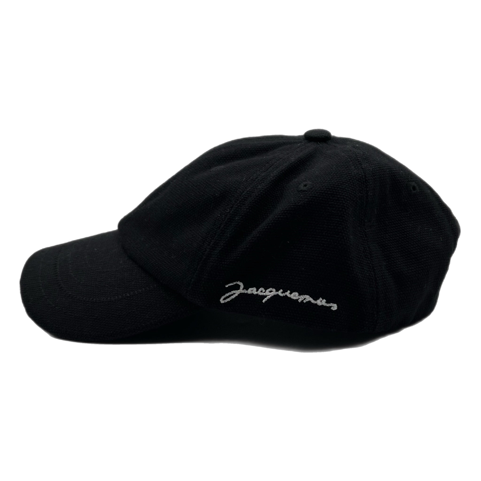 Jacquemus La Casquette Signature Baseball Hat Black