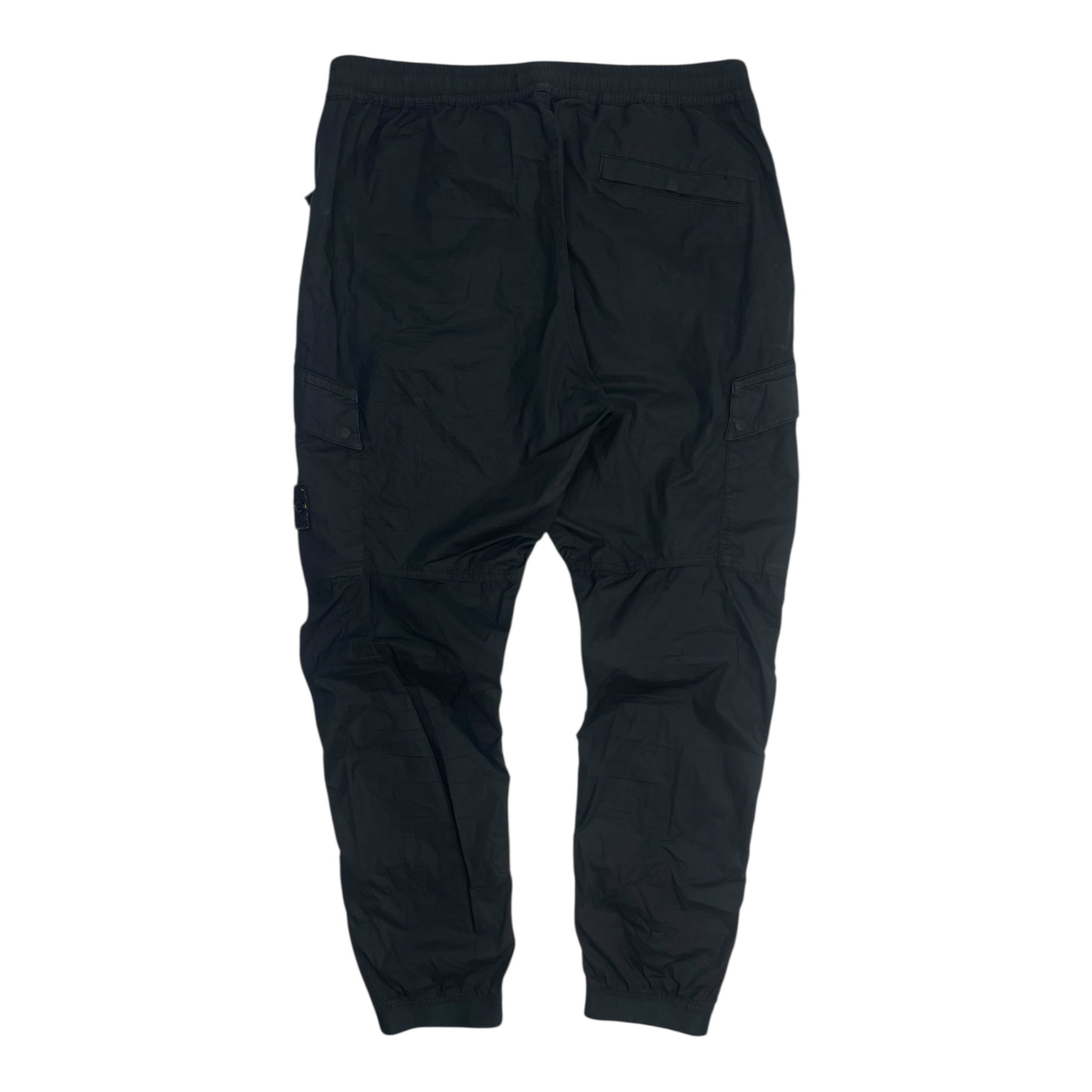 Stone Island Compass Patch Cargo Joggers Black
