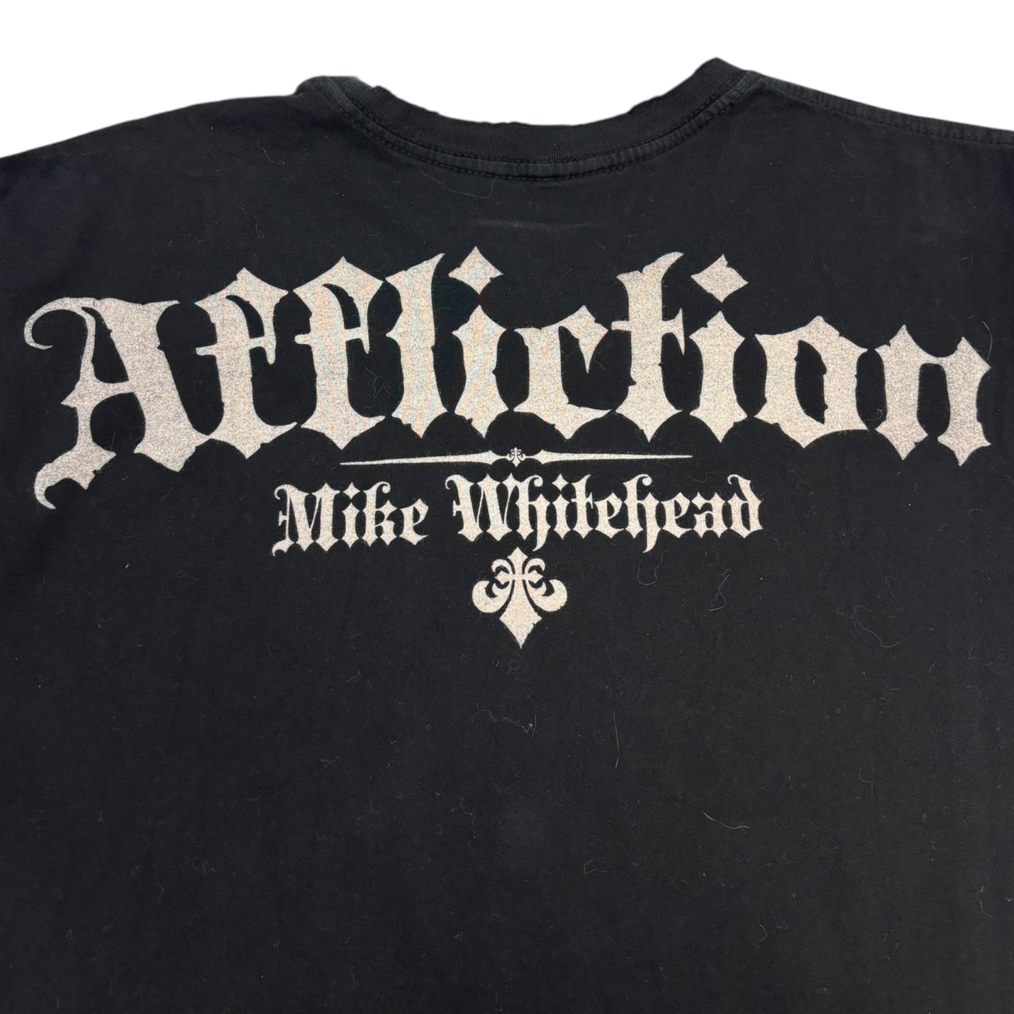 Vintage Y2K Affliction 2 Skulls Mike Whitehead T-Shirt