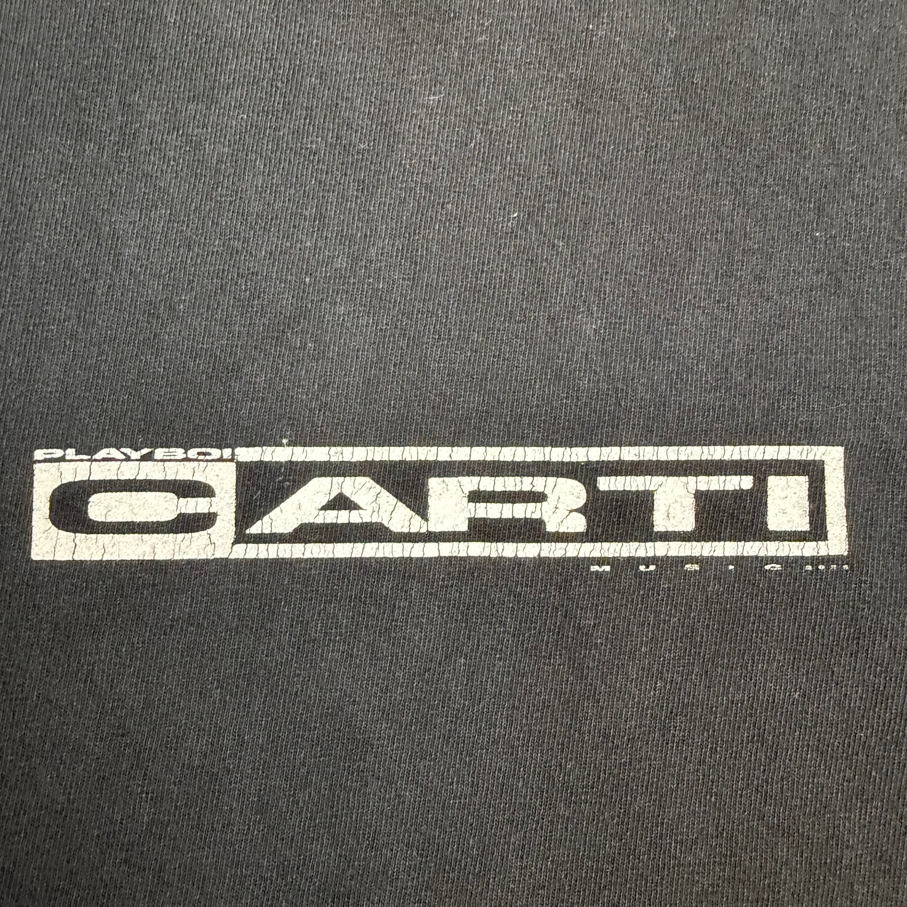 Playboi Carti I AM MUSIC Silver Disc Tee Black