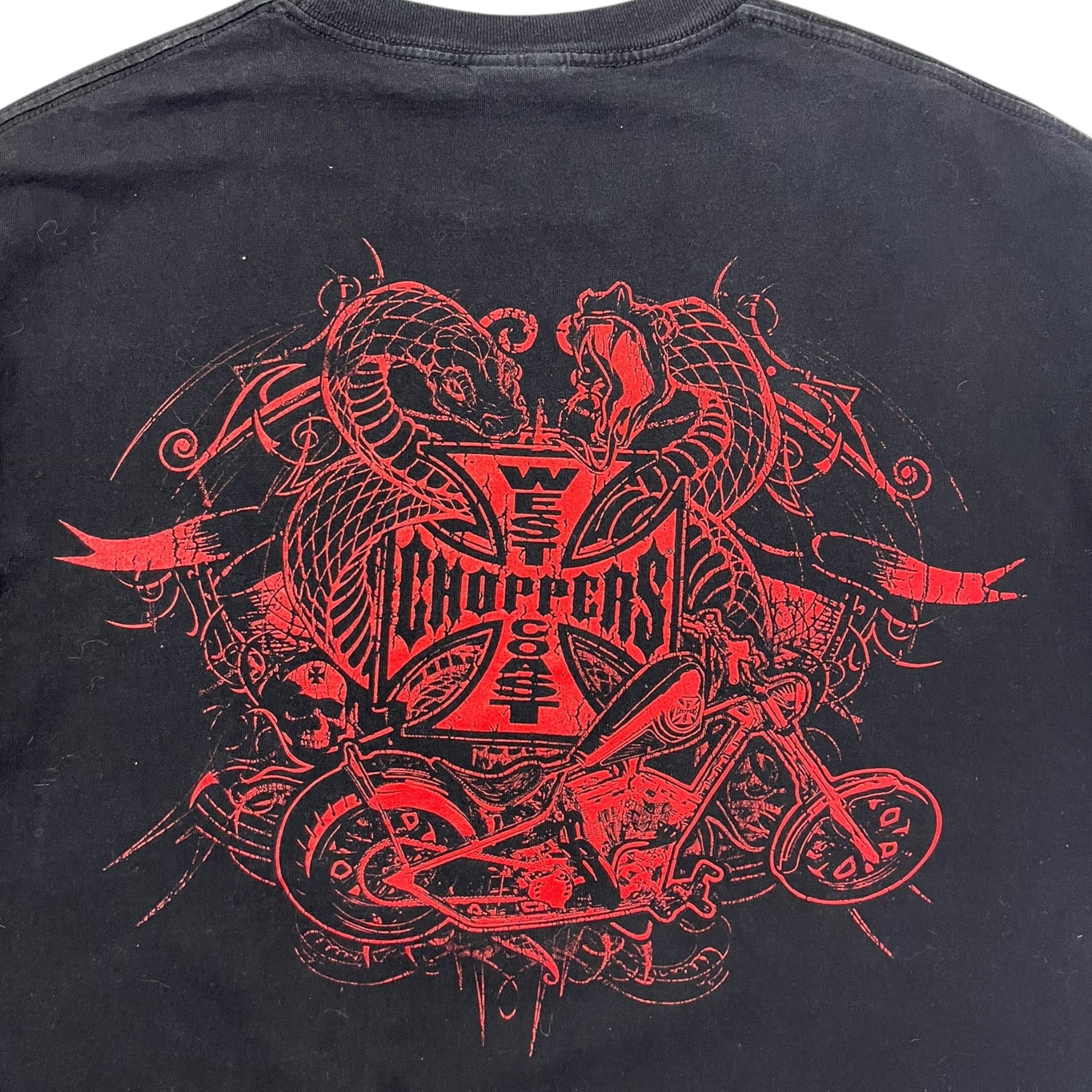 Vintage Y2K West Coast Choppers Cobra Crest T-Shirt