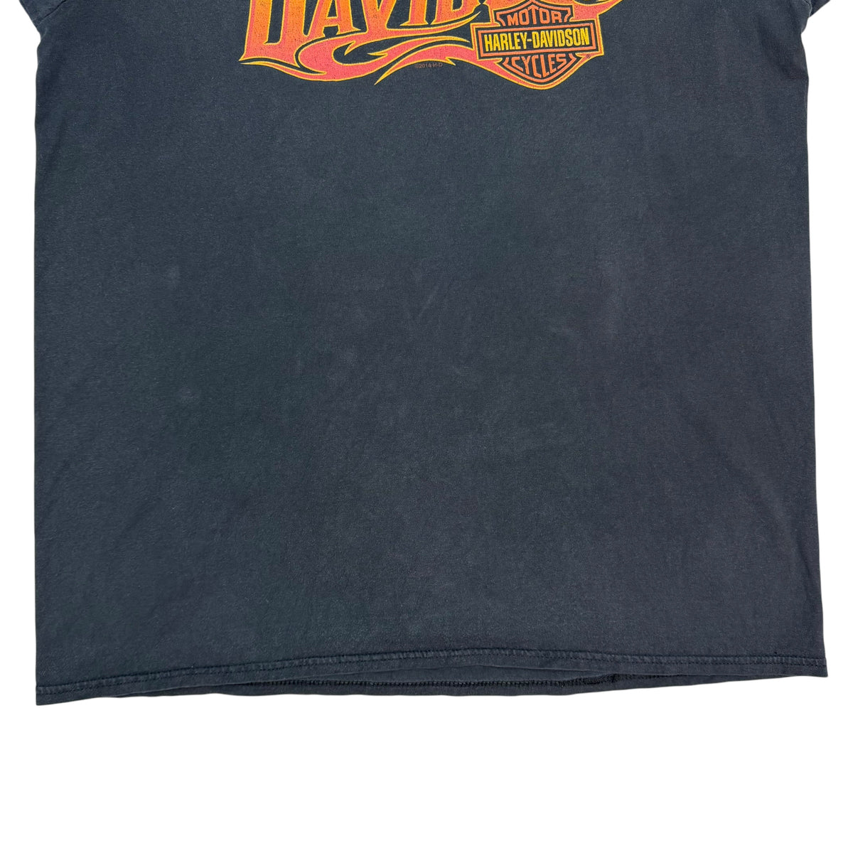 Harley Davidson Flame Logo Tee Black