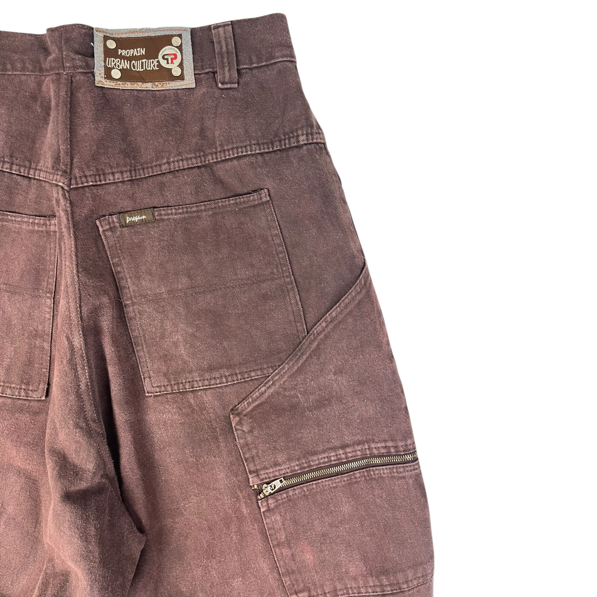 Vintage Propain Urban Culture Extremely Baggy Pants Brown