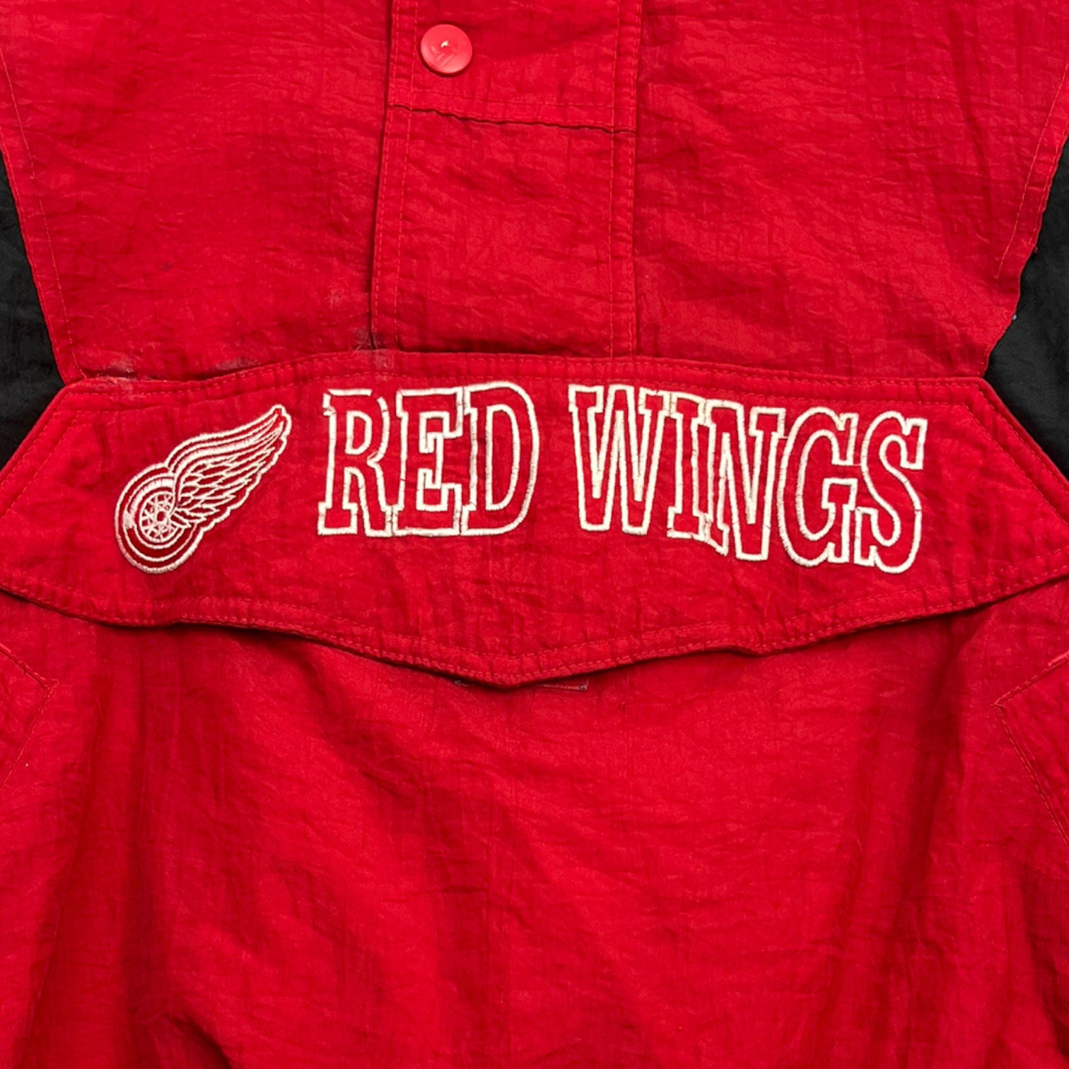 Vintage Detroit Red Wings Starter Quarter Zip Jacket