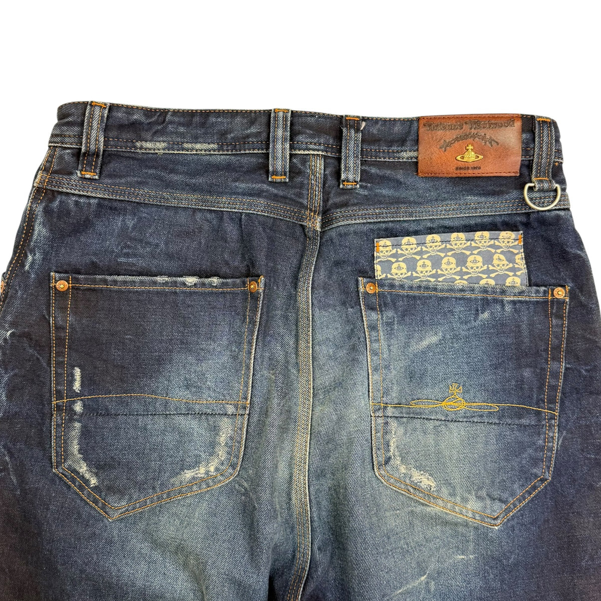 Vivienne Westwood Anglomania x Lee Banana Twist Leg Pants Indigo