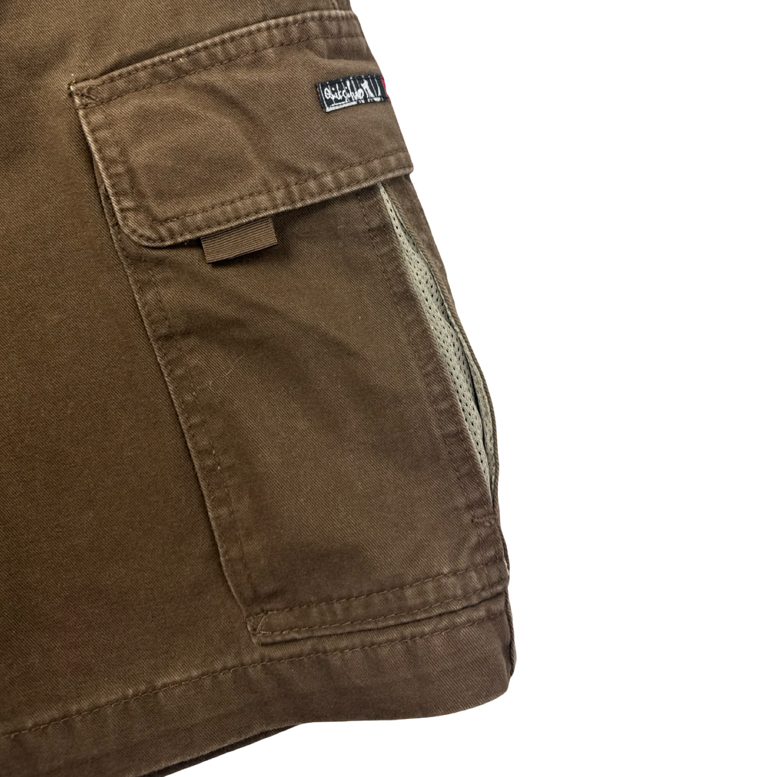 Vintage Quiksilver Cargo Short Bottom Brown