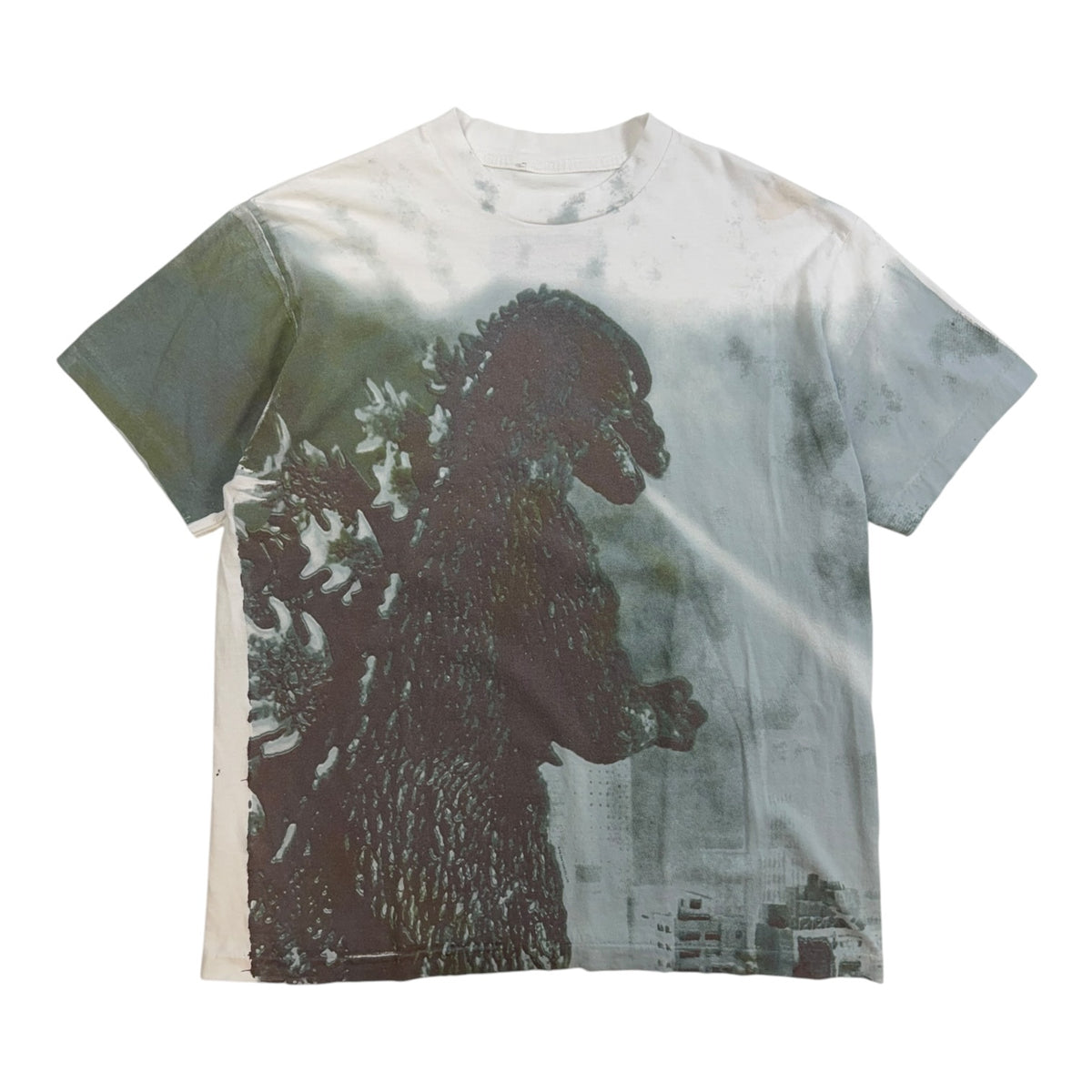 Vintage Godzilla AOP T-Shirt White