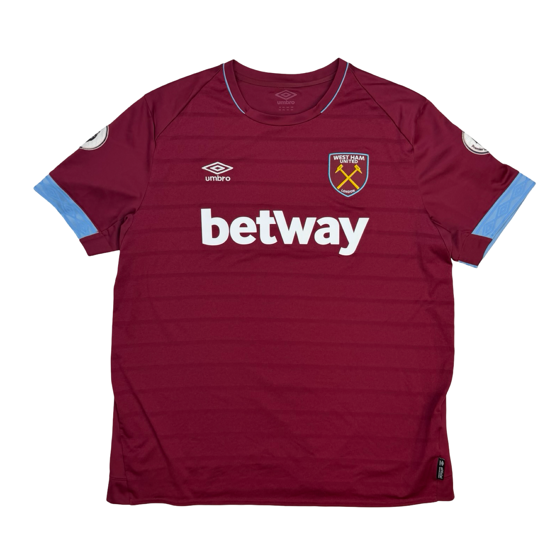 2018-19 Umbro West Ham United Home Jersey Red