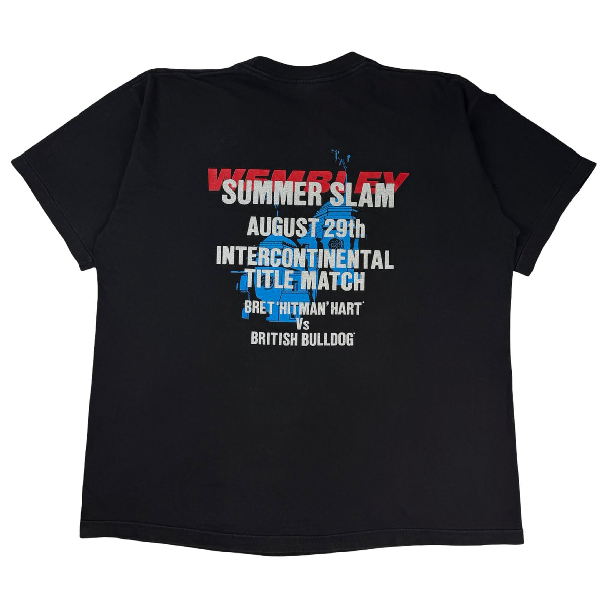 1992 WWF Hart vs Bulldog Wembley Summer Slam T-Shirt