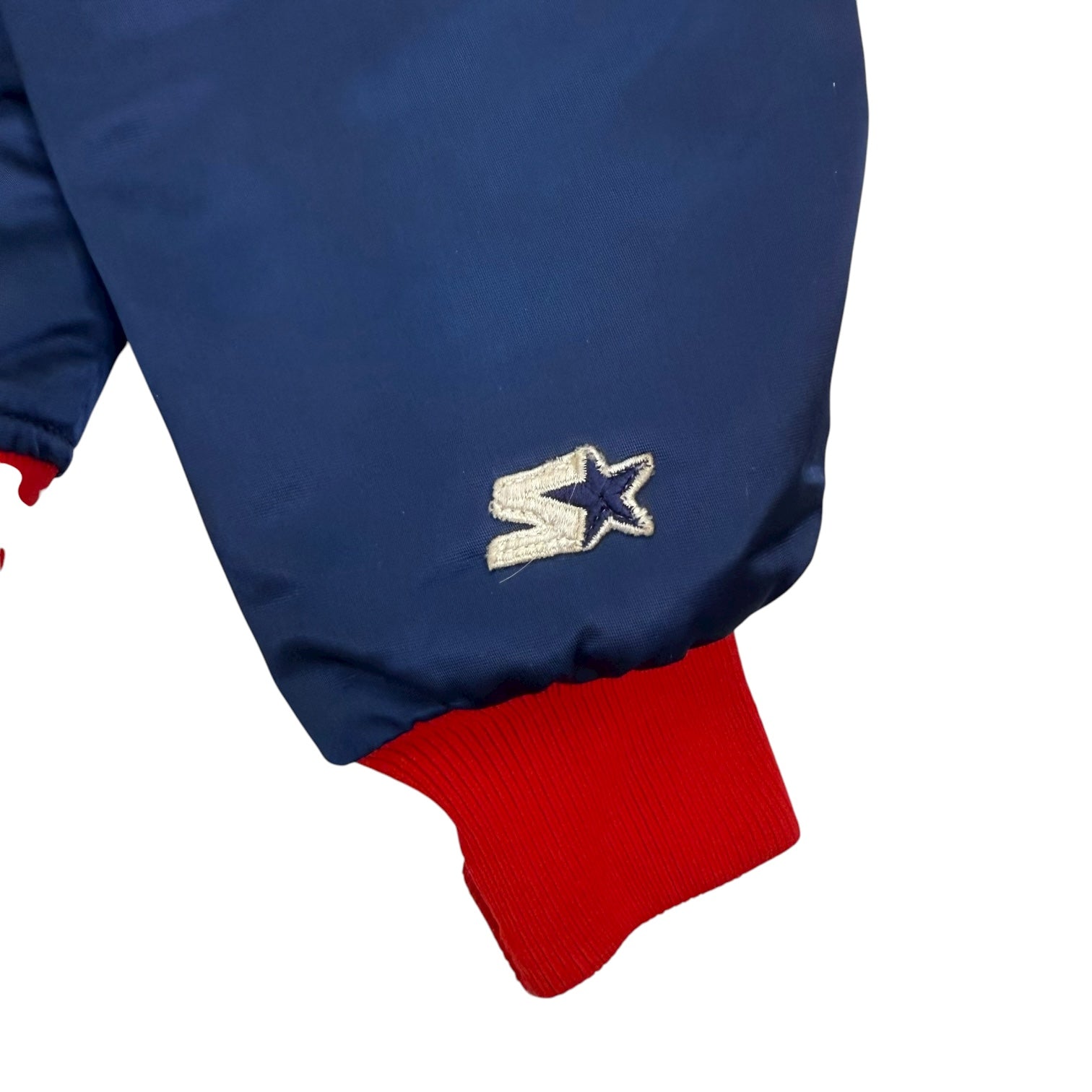 Vintage Starter Anaheim Angels Satin Bomber Jacket Blue/Red