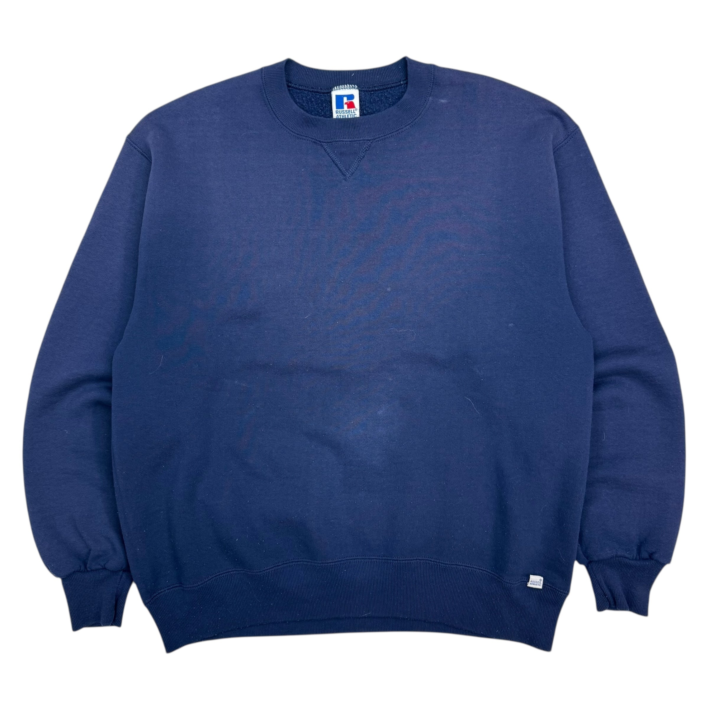 Vintage Russell Athletics Blank Crewneck Navy Blue
