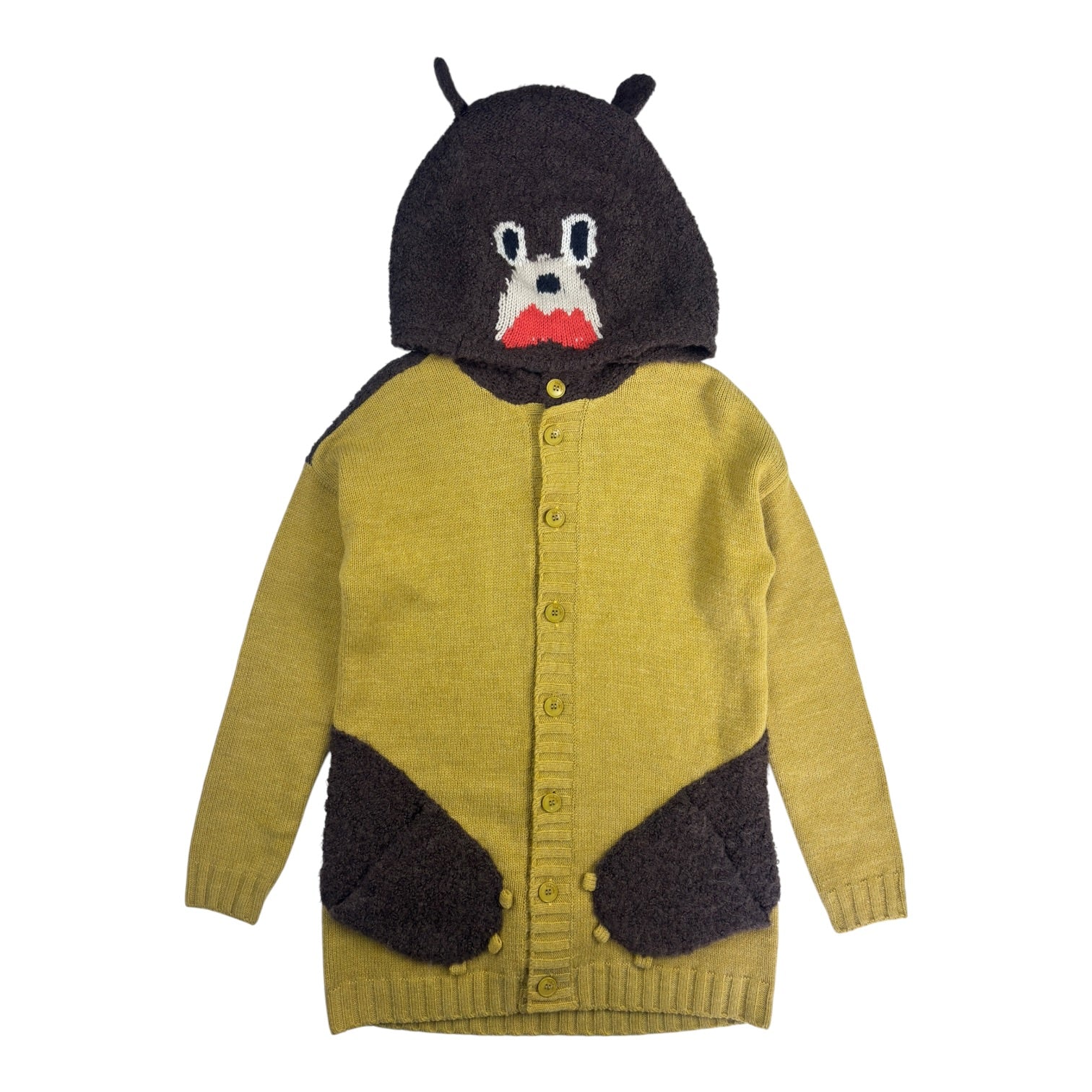 (W) Ne-Net Issey Miyake Bear Knit Cardigan