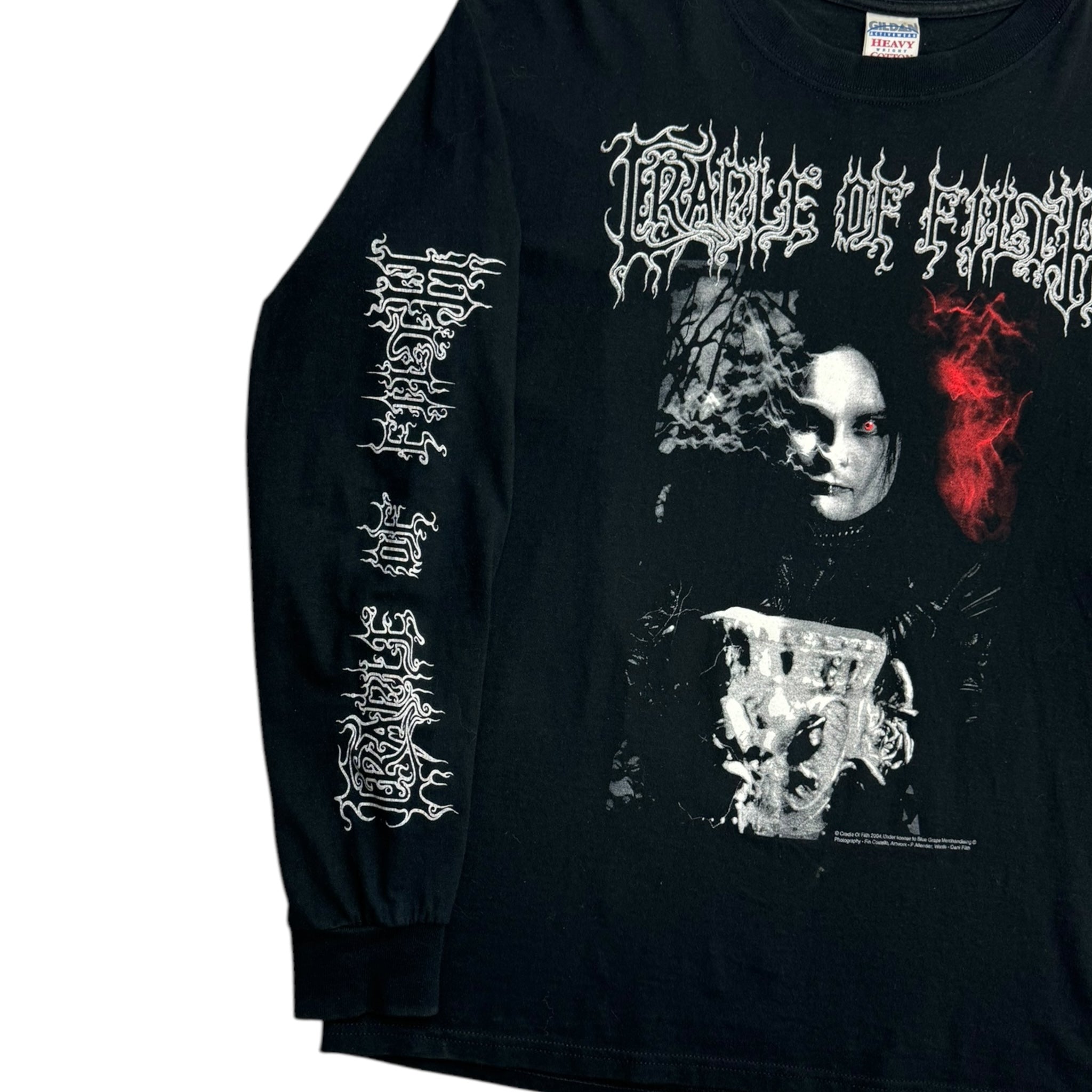 2004 Cradle Of Filth "Black Is My Heart' Long Sleeve T-Shirt