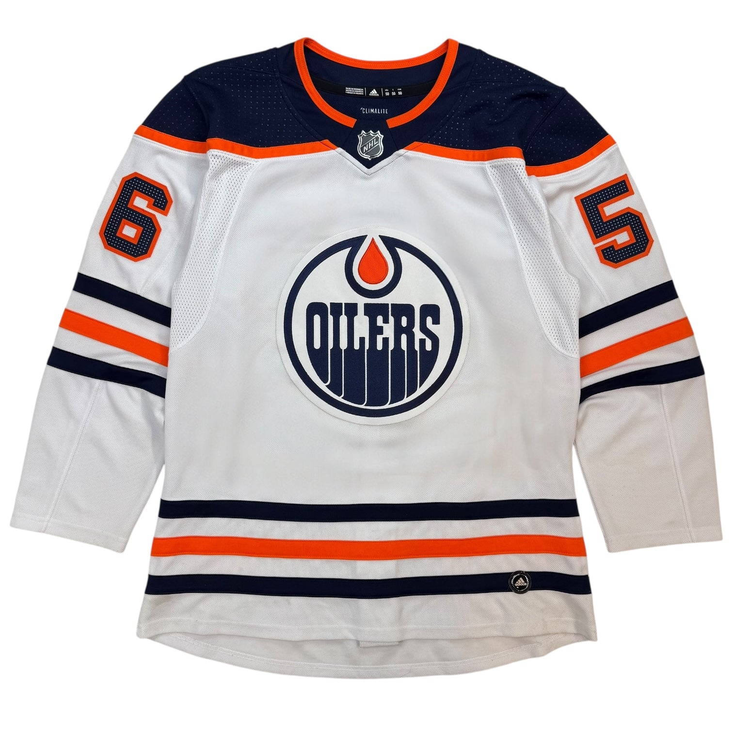 2019 Adidas Edmonton Oilers Autographed Kailer Yamamoto Away Jersey White