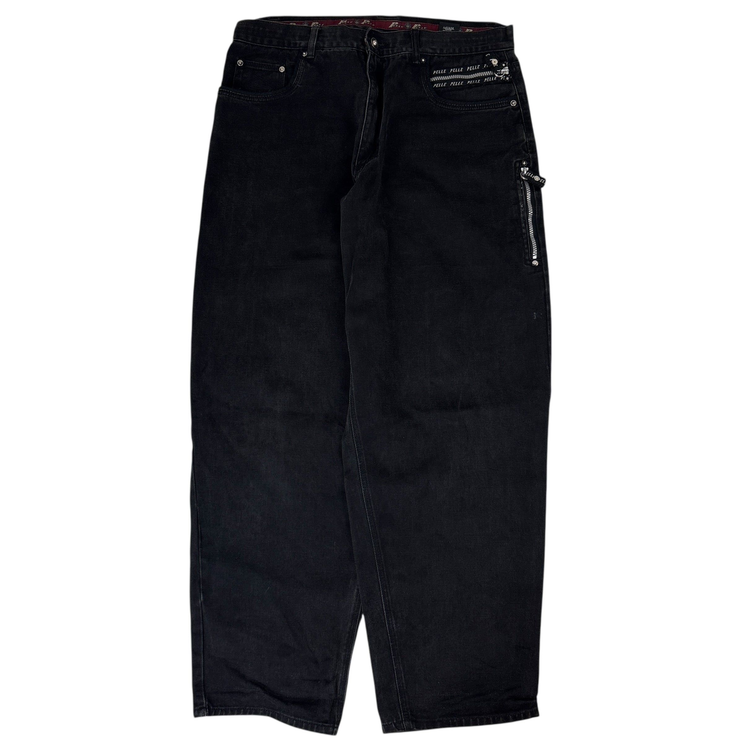 Y2KPelle Pelle Baggy Black Denim Jeans