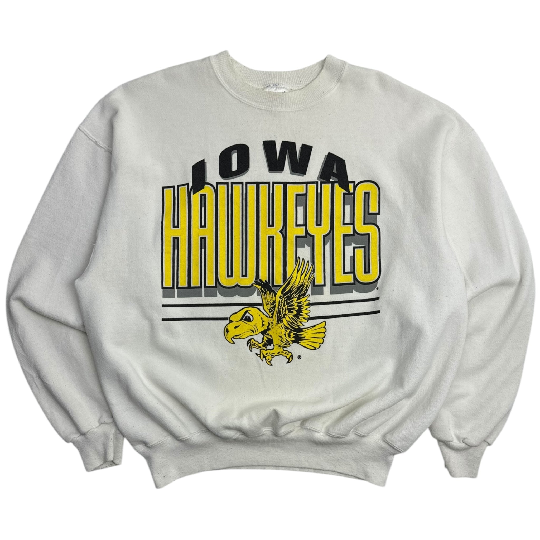 Vintage Iowa Hawkeyes Crewneck White