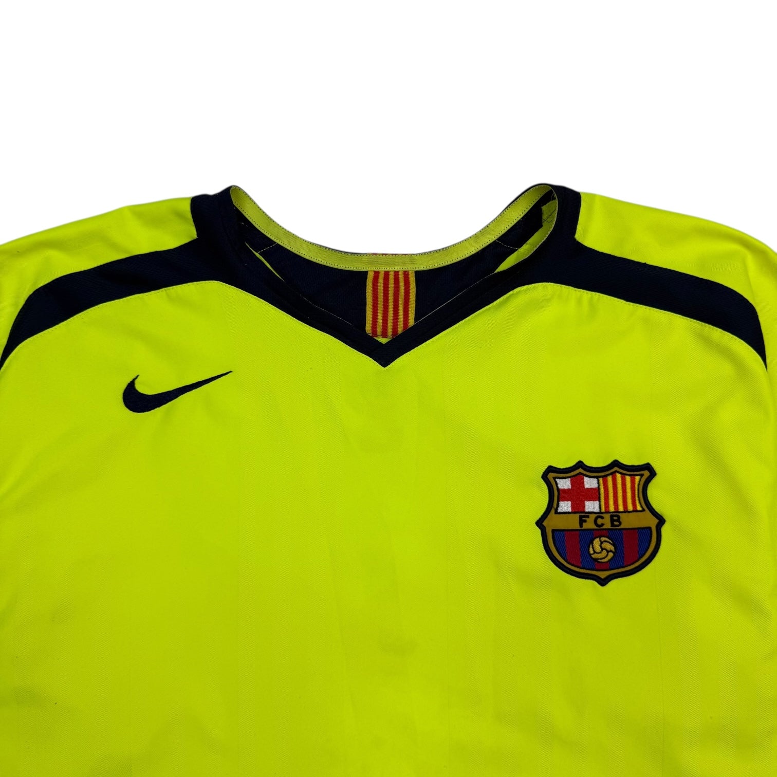 2005 Nike T90 Barcelona Away Jersey Green