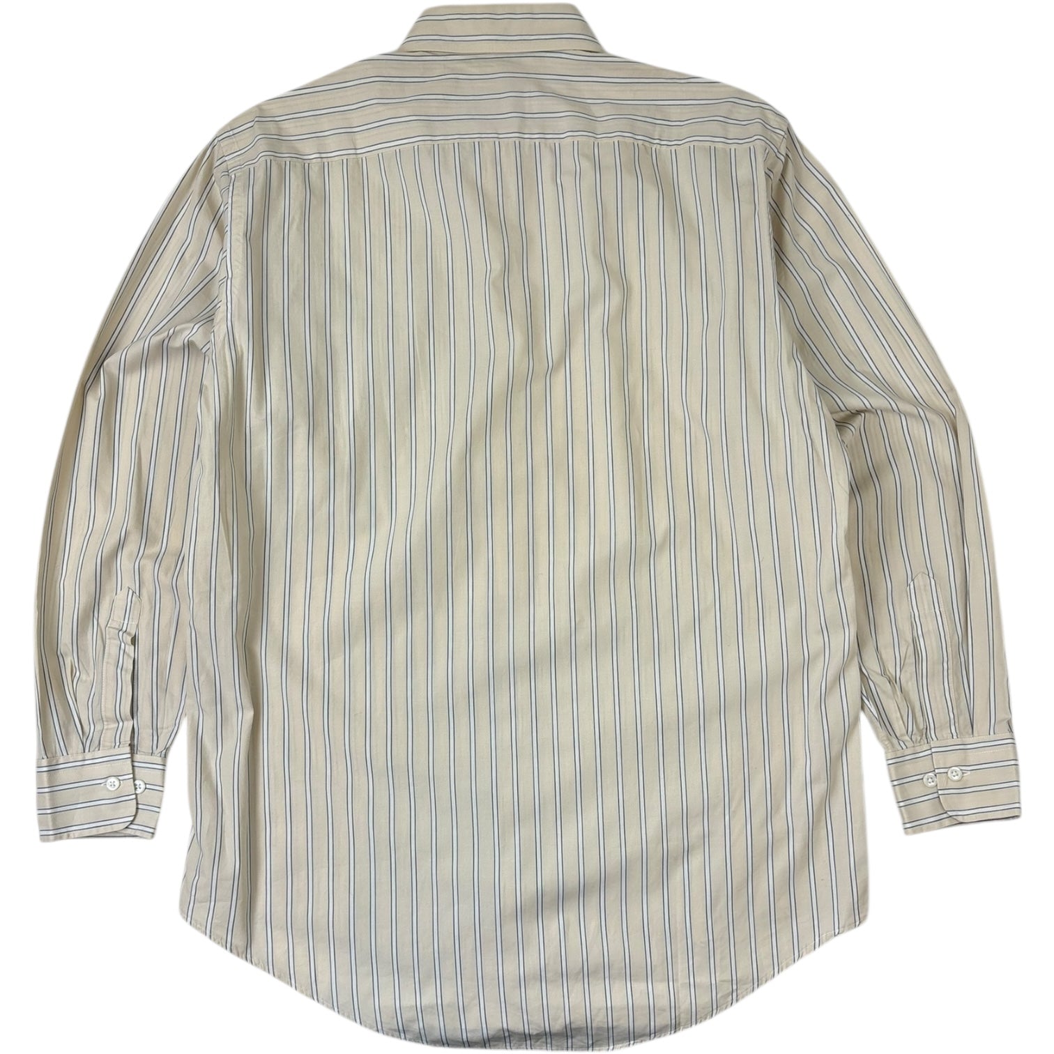 Christian Dior Striped Button-Up Shirt Yellow/White