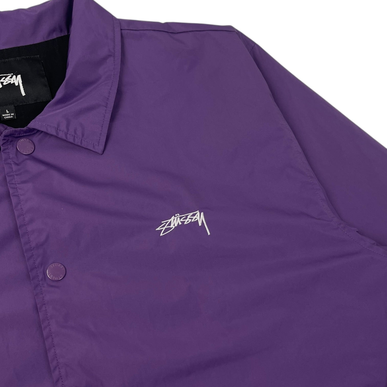 Stussy Lined Coaches Jacket Purple