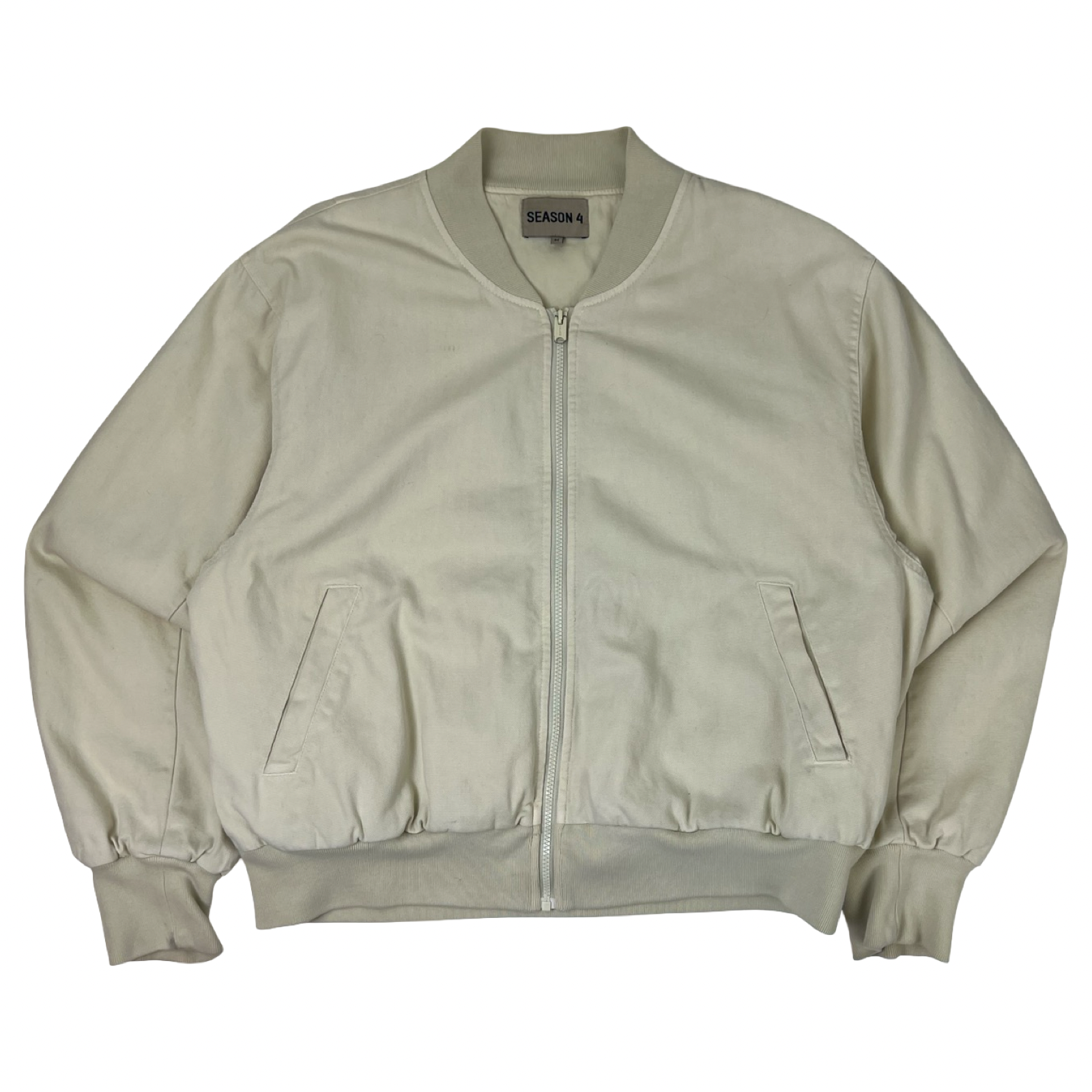 Yeezy Season 4 Bouclé Bomber Jacket White