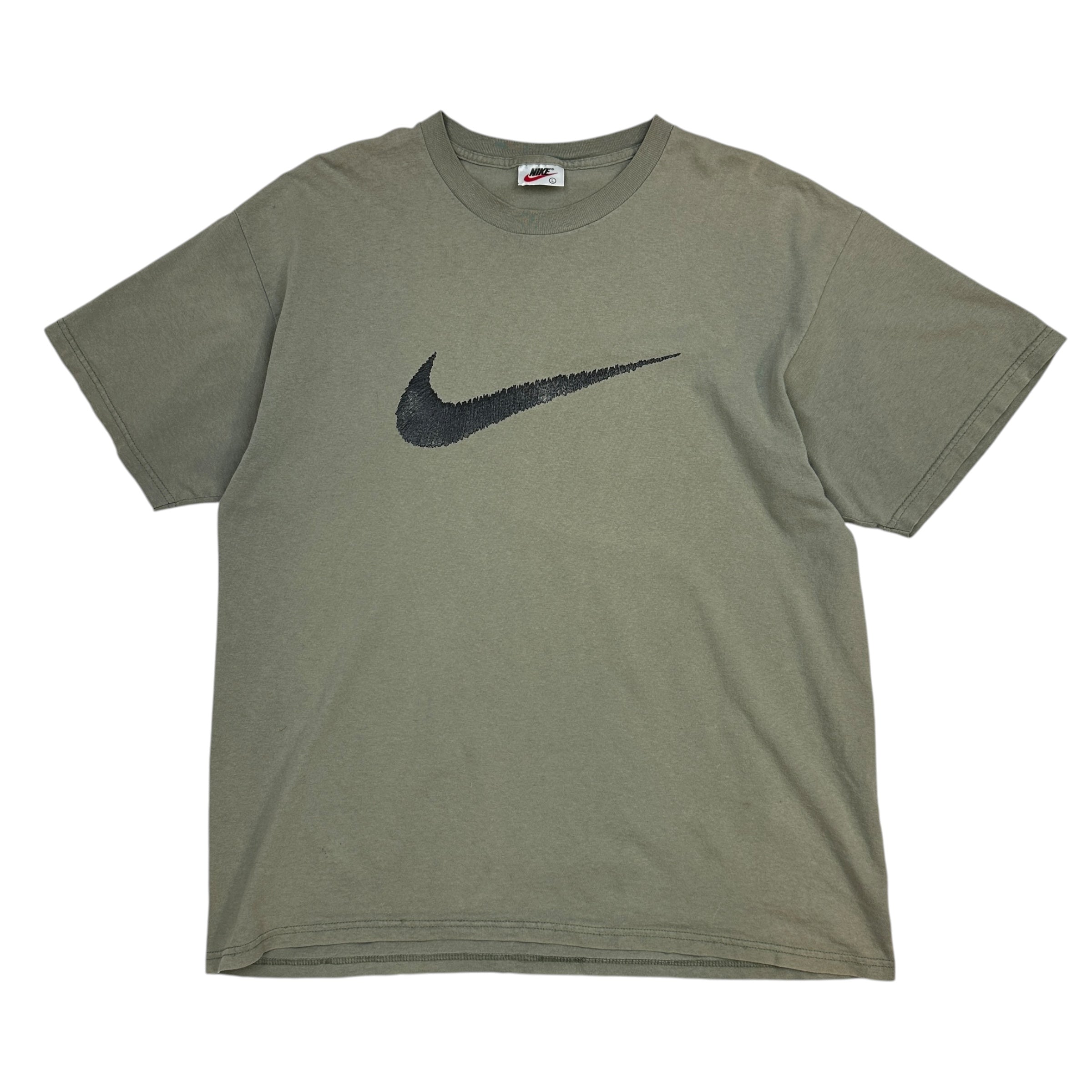 Vintage Nike Big Swoosh Tee Taupe