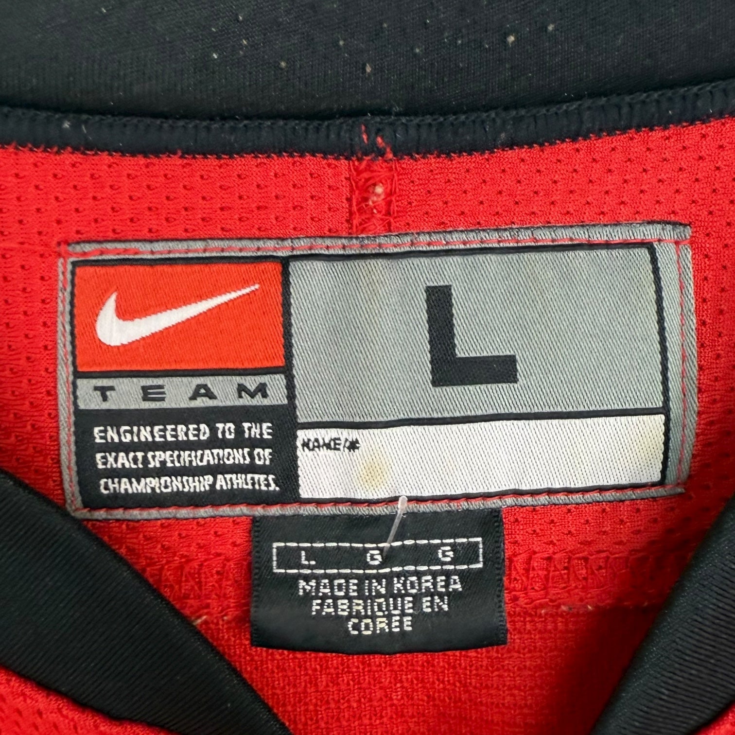 2002 Nike Team Canada Home Jersey Red